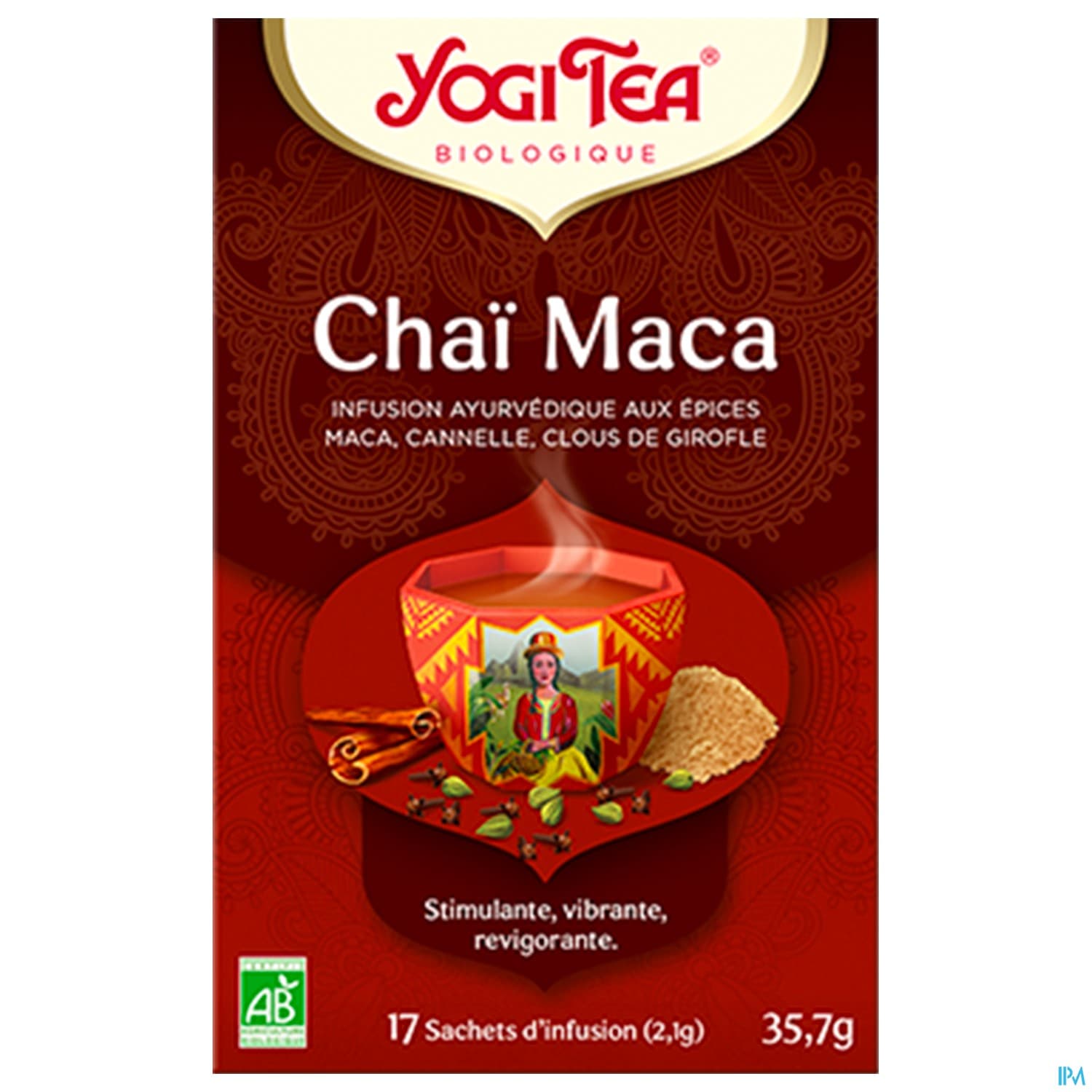 YOGI TEA CHAI MACA  17SACHET INFUS — Pharmacie Principale des Grésillons