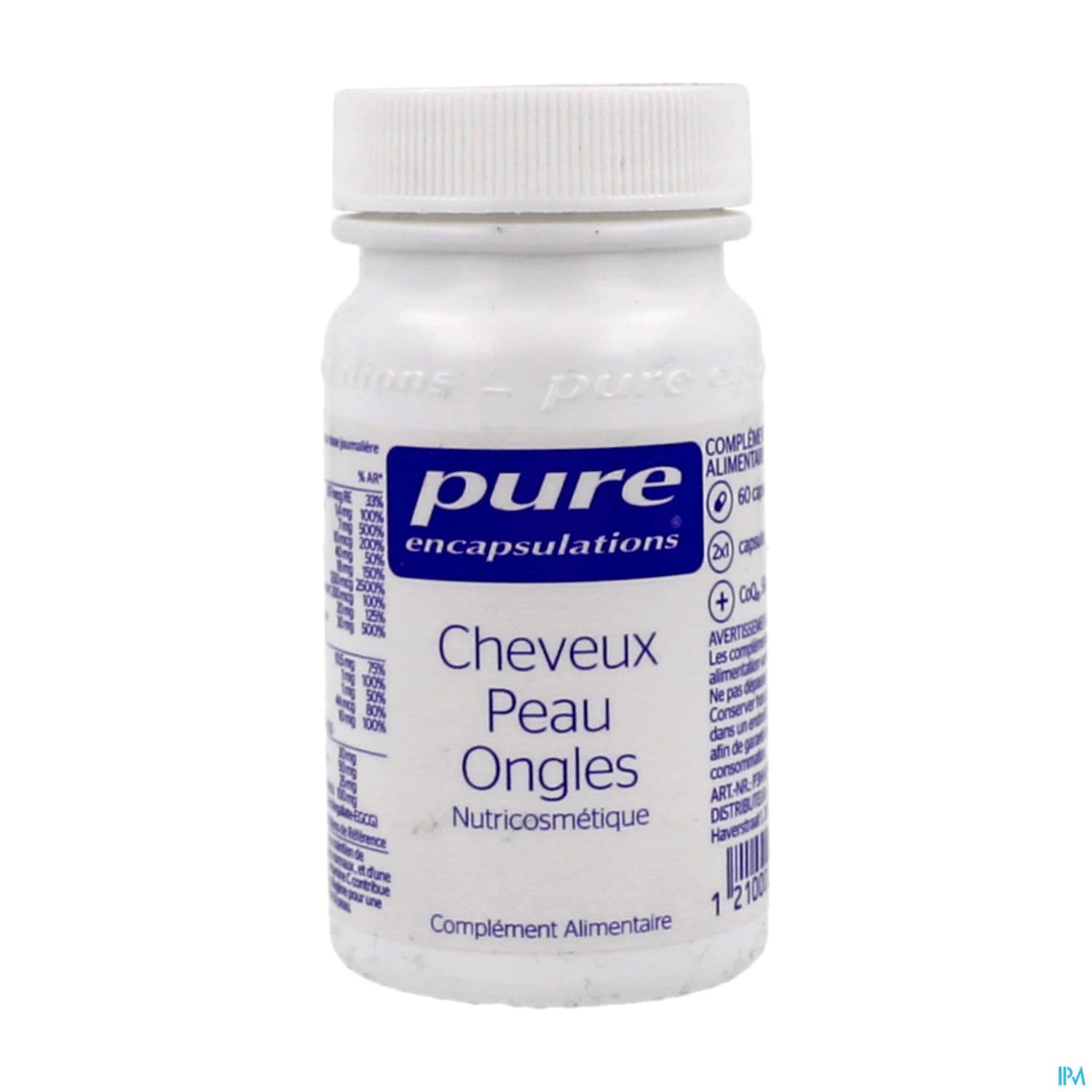 PURE ENCAPSUL CHEV/PEAU/ONG CAPS60 — Pharmacie Centrale Boulogne by Nexum