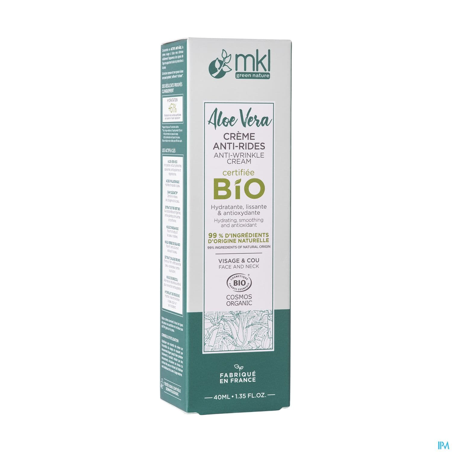 MKL CR VIS ALOE VERA BIO 40ML — Pharmacie Le pallec
