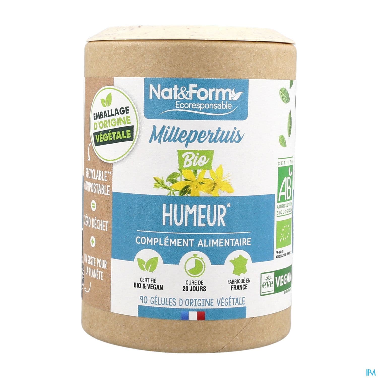 Nat Et Form Ecoresponsable Millepertuis Bio Gelule Vegetale 90 — Pharmacie Oceane