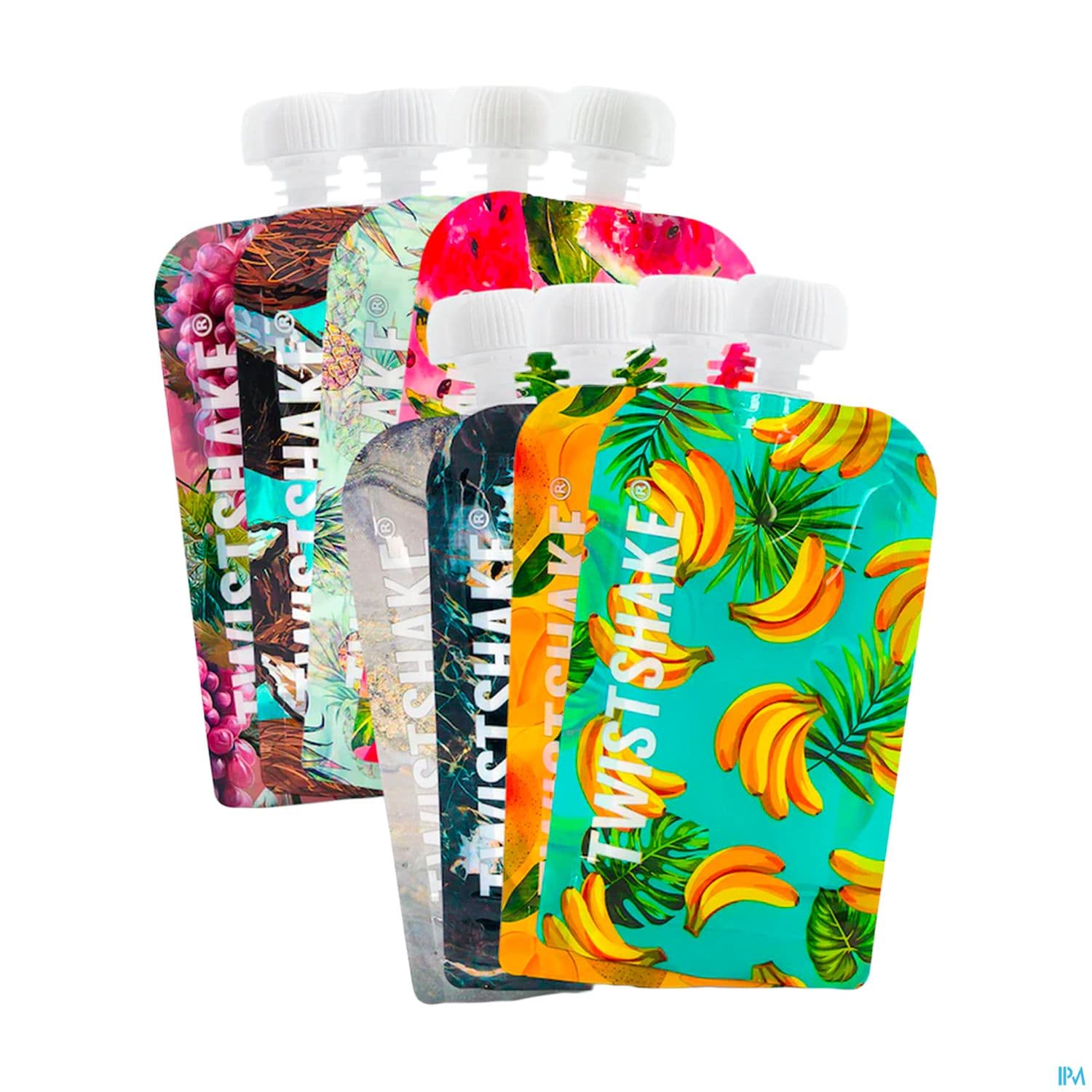 Twistshake Gourde Souple Reutilisable Decor Fruits 100ml X8 — Pharmacie du Médoc