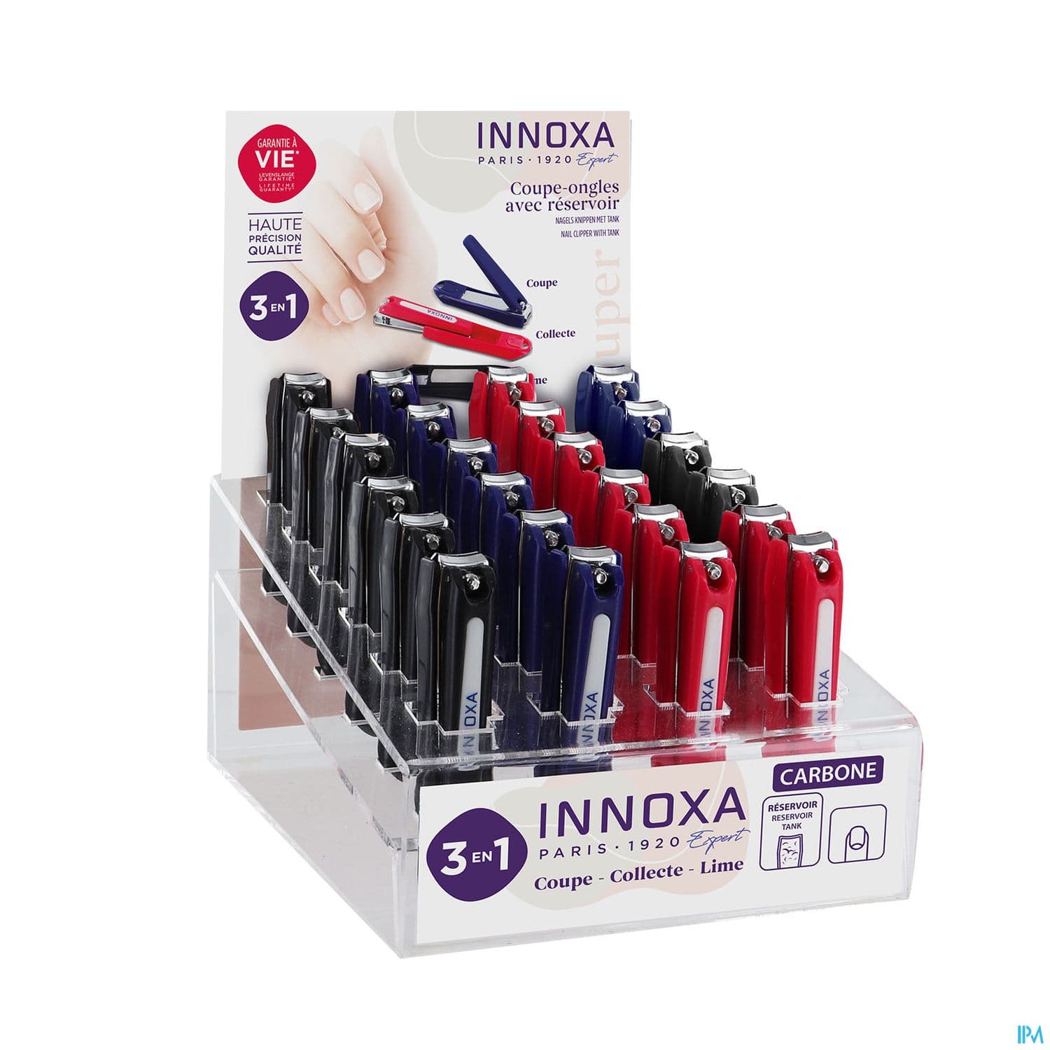 Innoxa Coupe Ongles Avec Reservoir Presentoir 24 — Pharmacie Lafayette Daloy