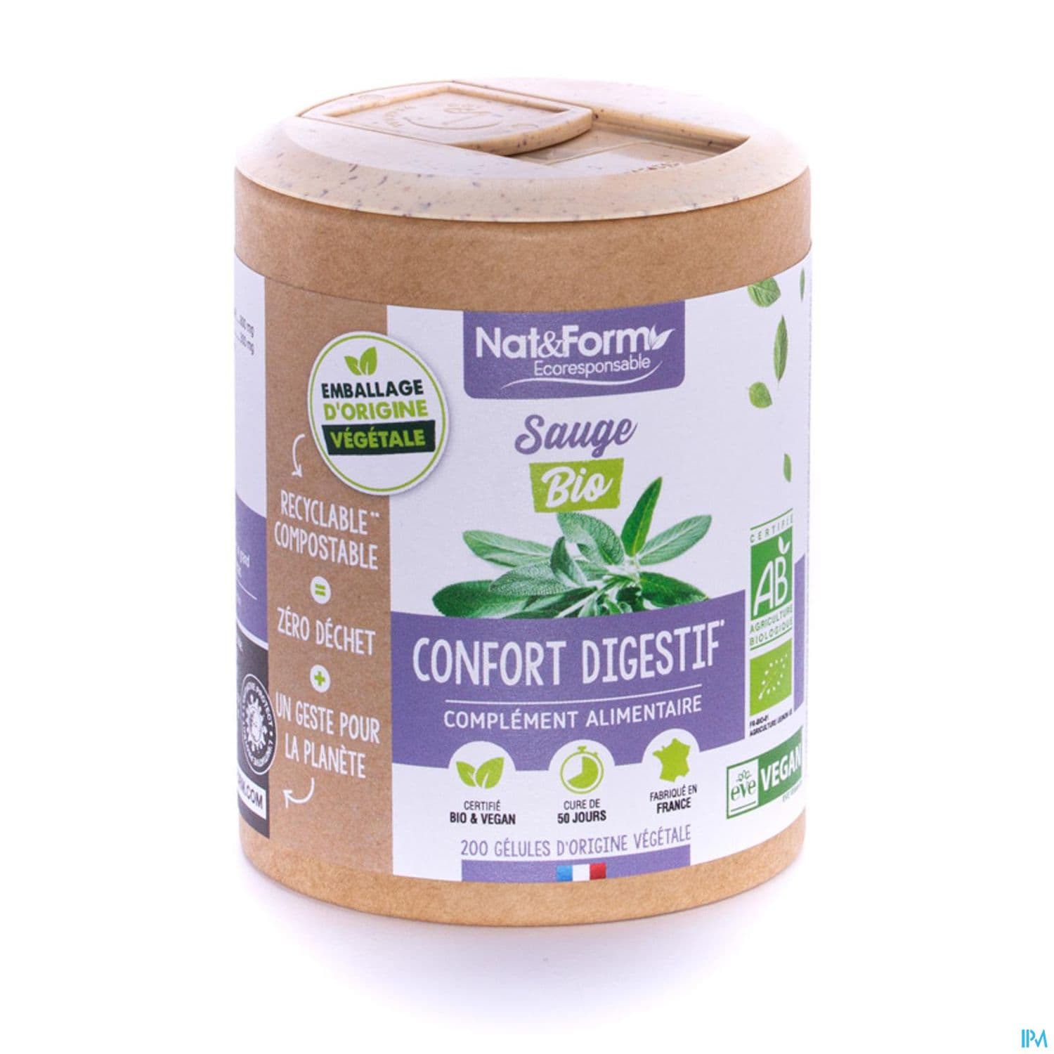 Nat Et Form Ecoresponsable Sauge Bio Gelule Vegetale 200 — Pharmacie Marie Stuart
