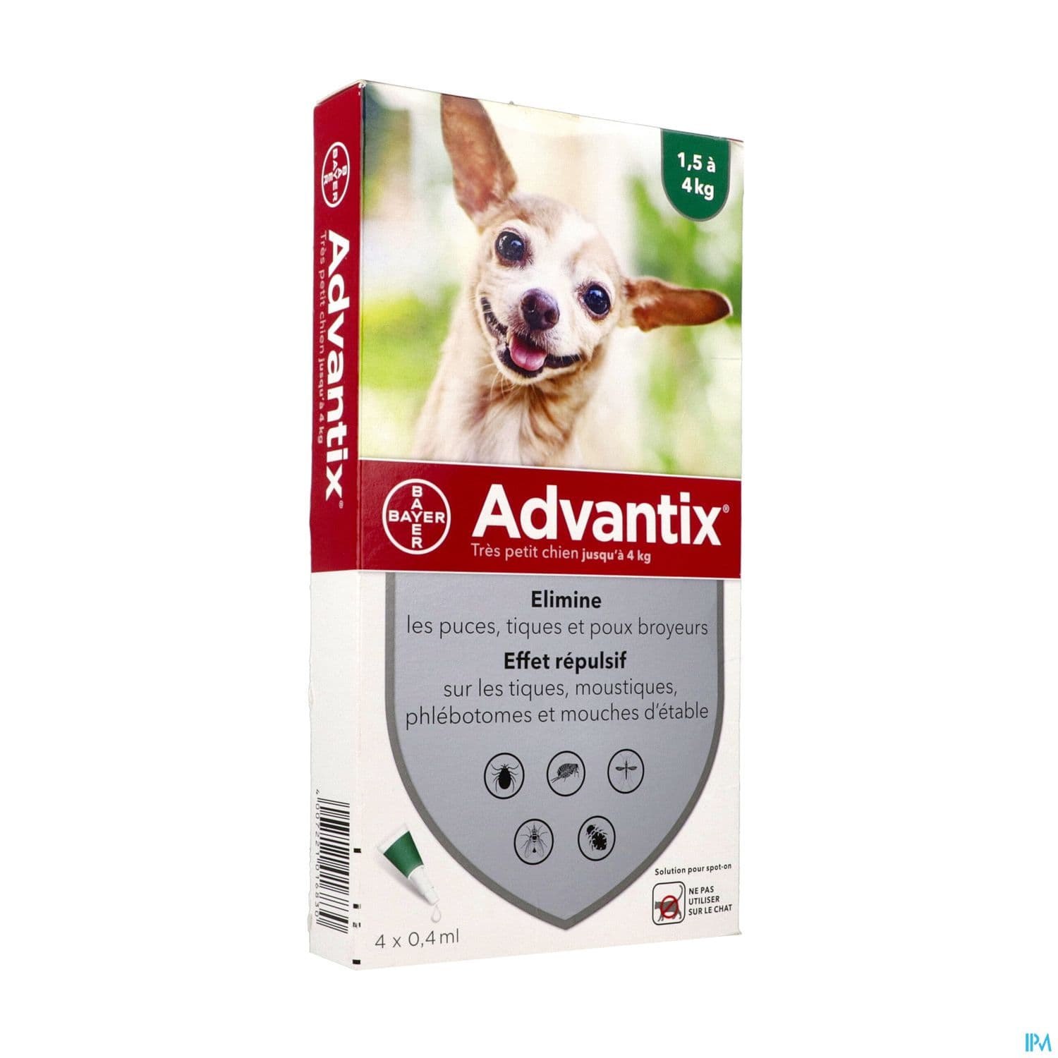 Advantix Chien Tres Petit Spot On Solution 0ml4 4 — Pharmacie Cannes Riviera