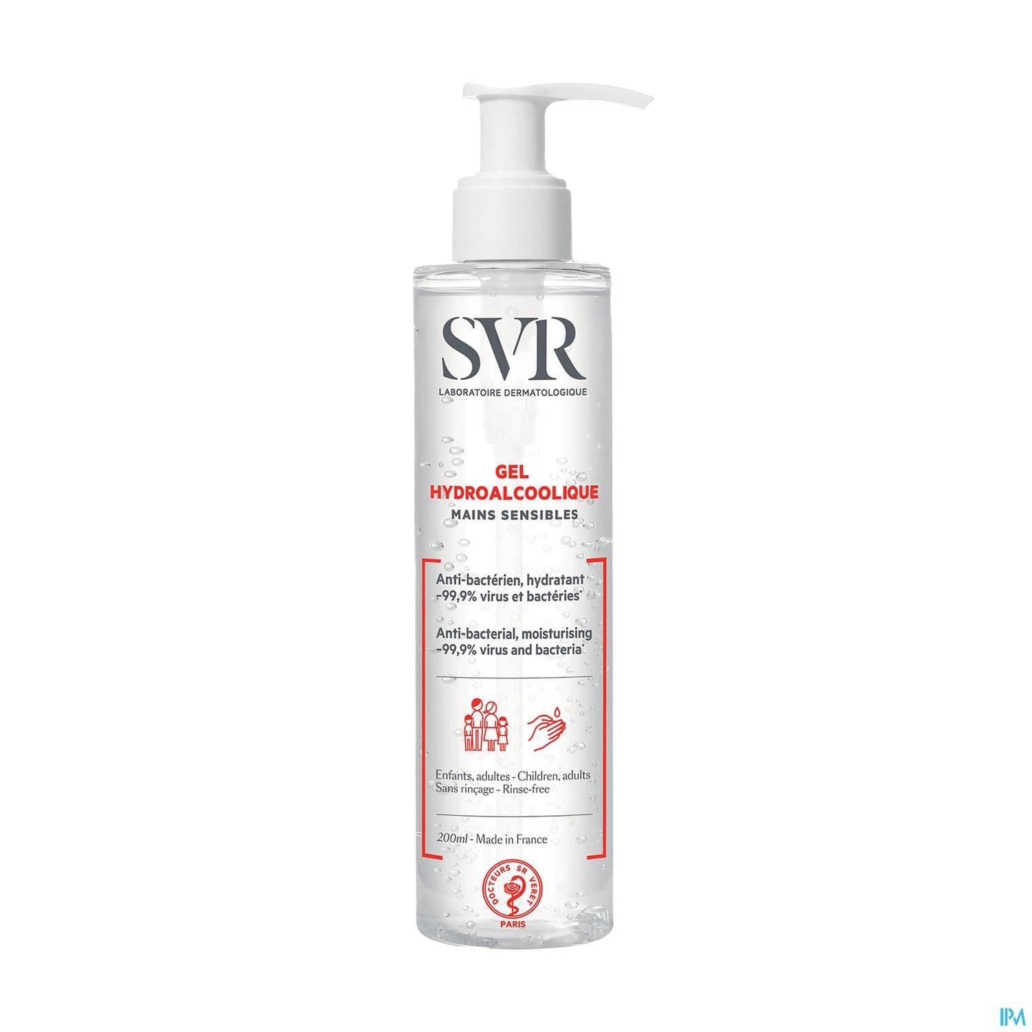 SVR GEL HYDROALCOOLIQUE 200ML — Pharmacie Comedie