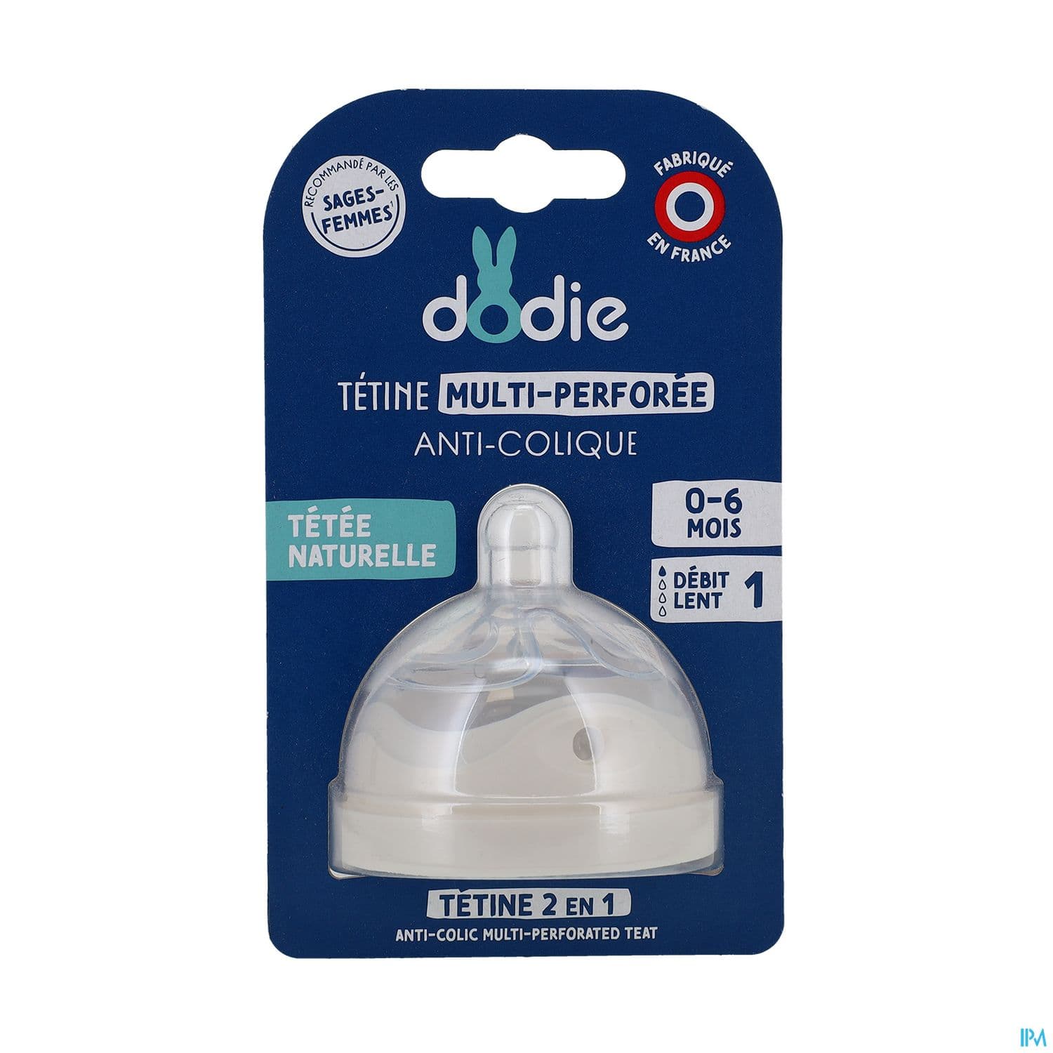 Dodie Teat Ring Tetine Silicone Multi Perforee Anticolique Debit 1 Lent 0/6mois