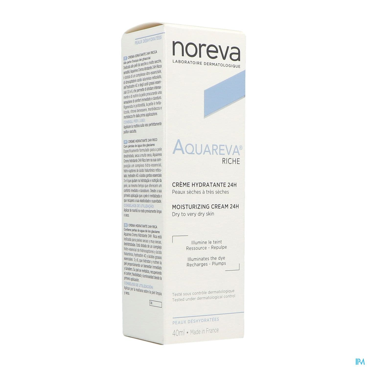 AQUAREVA HYDR CR RICHE 24H 40ML — Pharmacie Lafayette Bordeaux