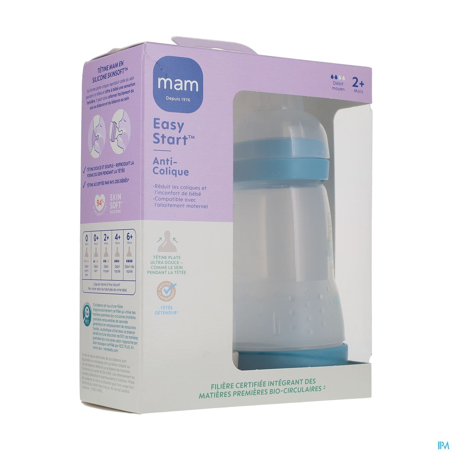MAM BIB E ST A/COL OC+SAB D2 260ML