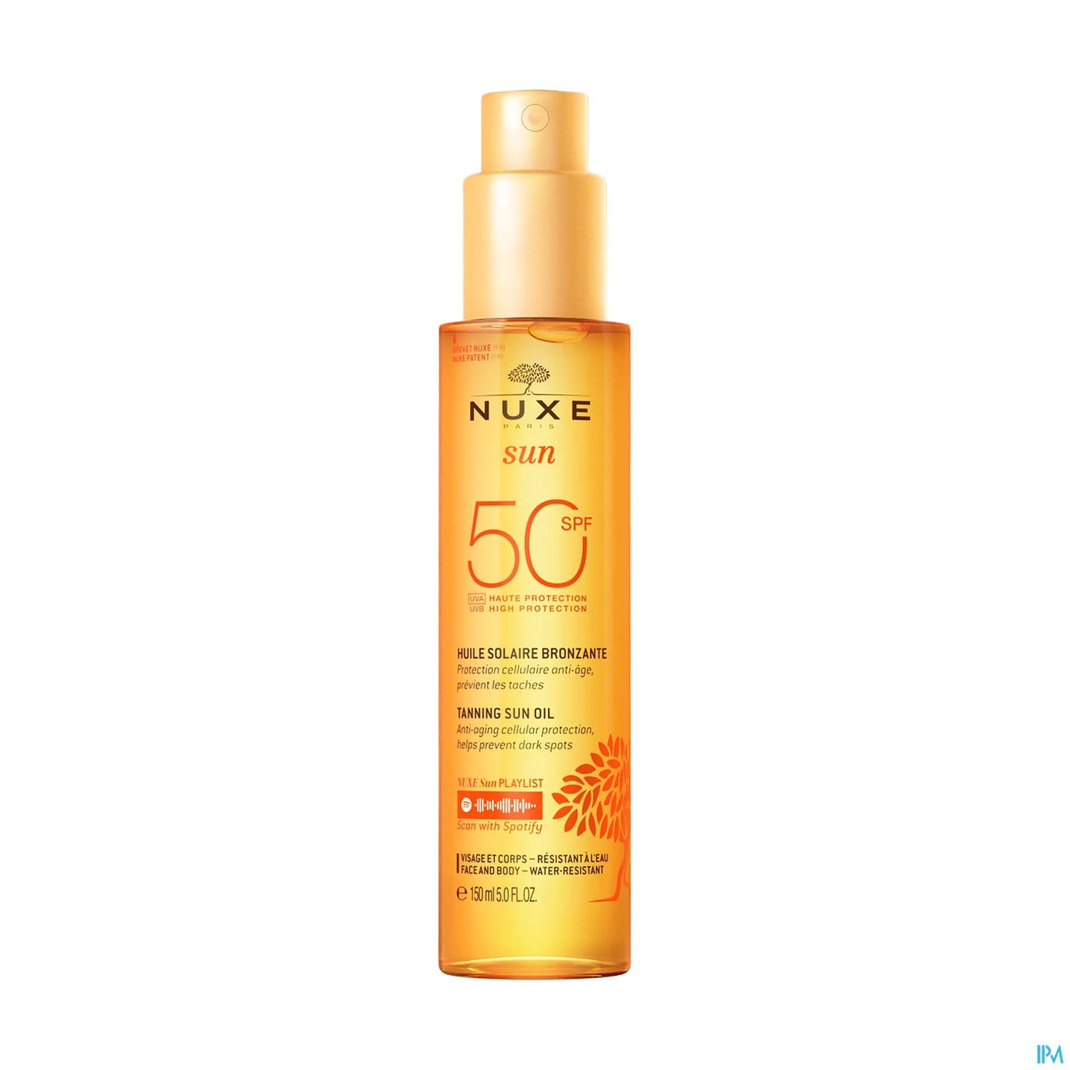 Nuxe Sun Huile Solaire Or Haute Protection Spf50 150ml — Pharmacie Pharmavance Hauts De Suresnes