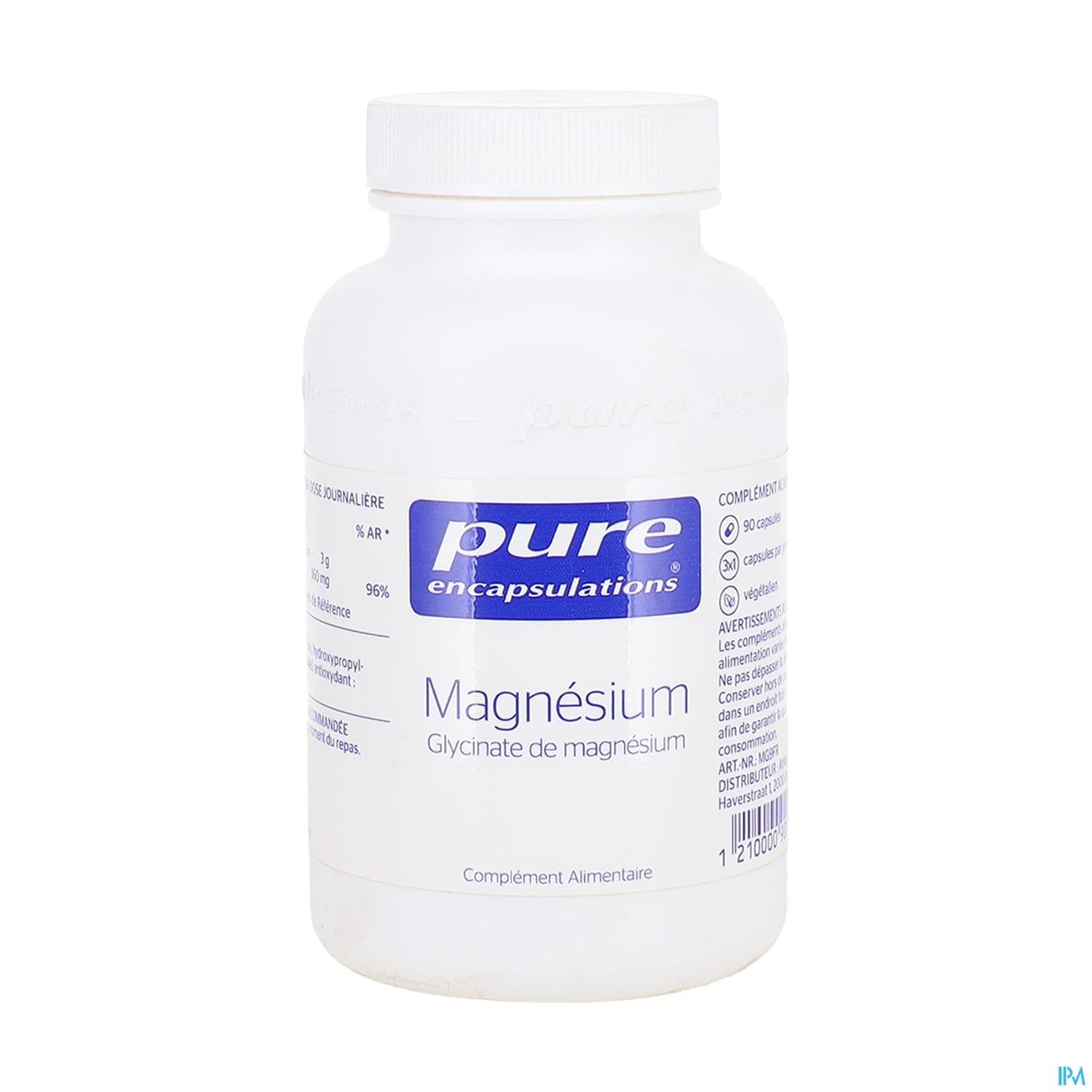 PURE ENCAPSULAT GLYC MAGNES CAPS90 — Pharmacie plaisance