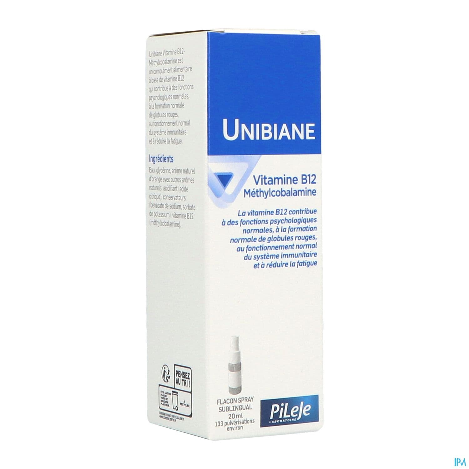 Unibiane Vitamine B12 Fl Pompe 20ml