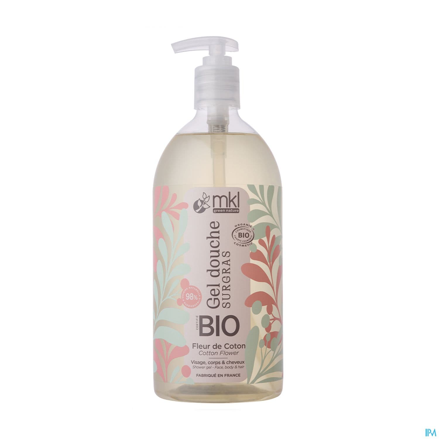 MKL GEL DCH FL COTON BIO 1L — Pharmacie de la Gare