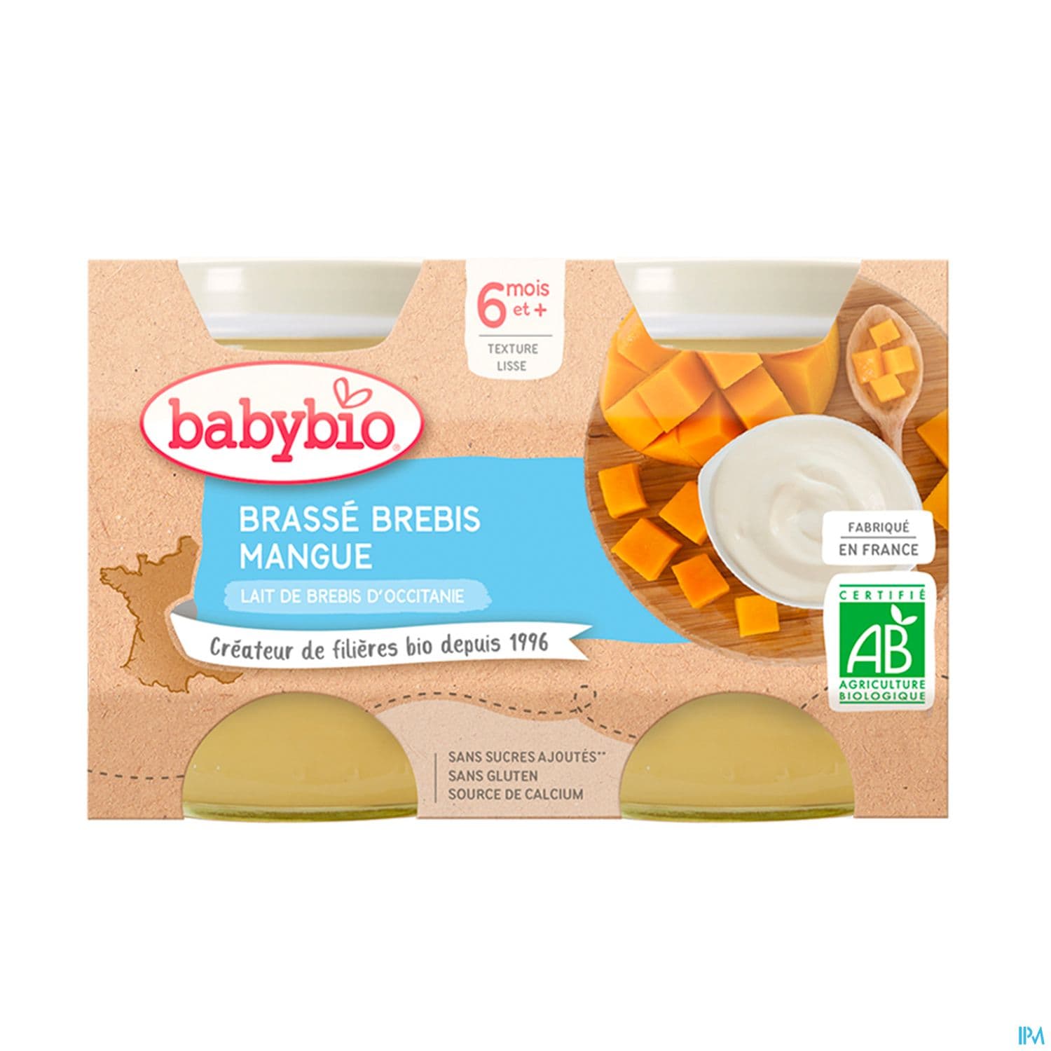 Babybio Brasse Au Lait De Brebis D'occitanie Mangue 6m 130g X2 — Pharmacie Lafayette de Roubaix