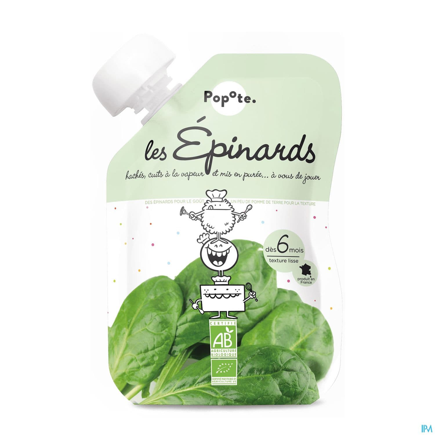 POPOTE PUREE EPINARD BIO 120G — pharmacie confluence ivry