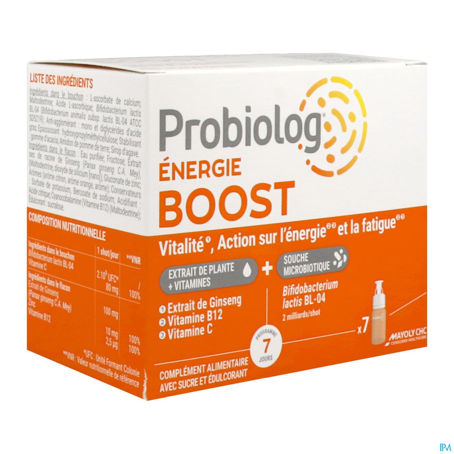 Probiolog Energie Boost Shot 7 — Pharmacie du Médoc