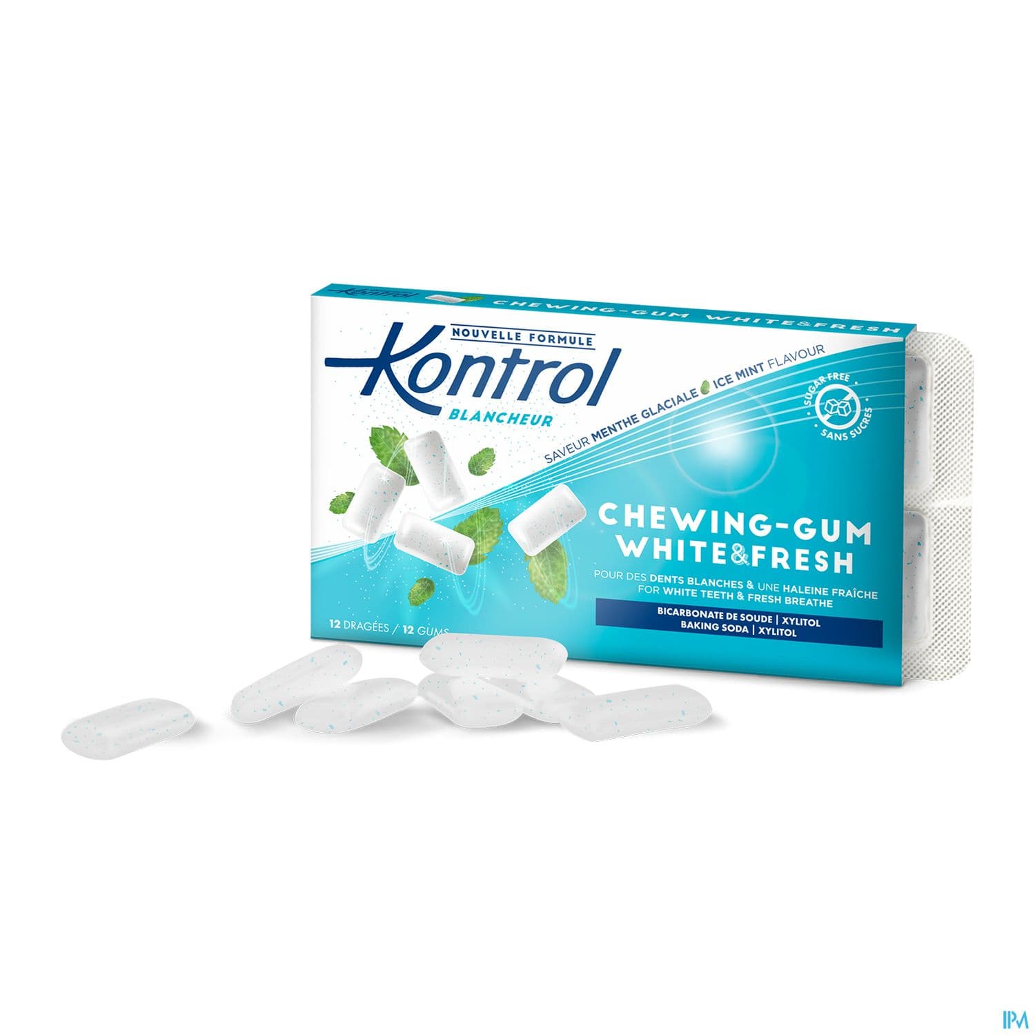 Kontrol Chewing Gum Blancheur Sans Sucre 12 — Pharmacie de la Rocade - Annecy