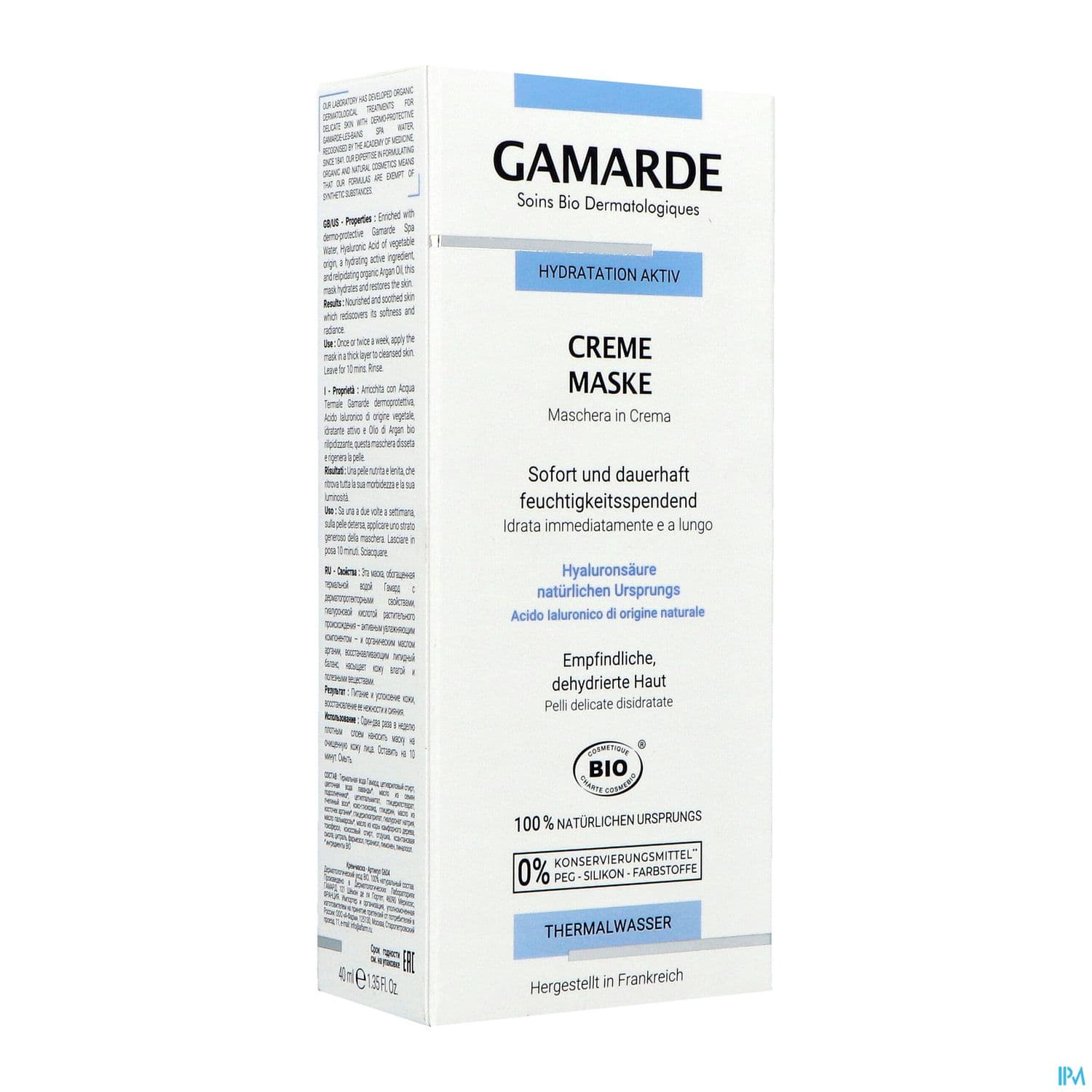 GAMARDE HYDR ACTIVE MASQ/CR 40G — Pharmacie Lafayette Bordeaux