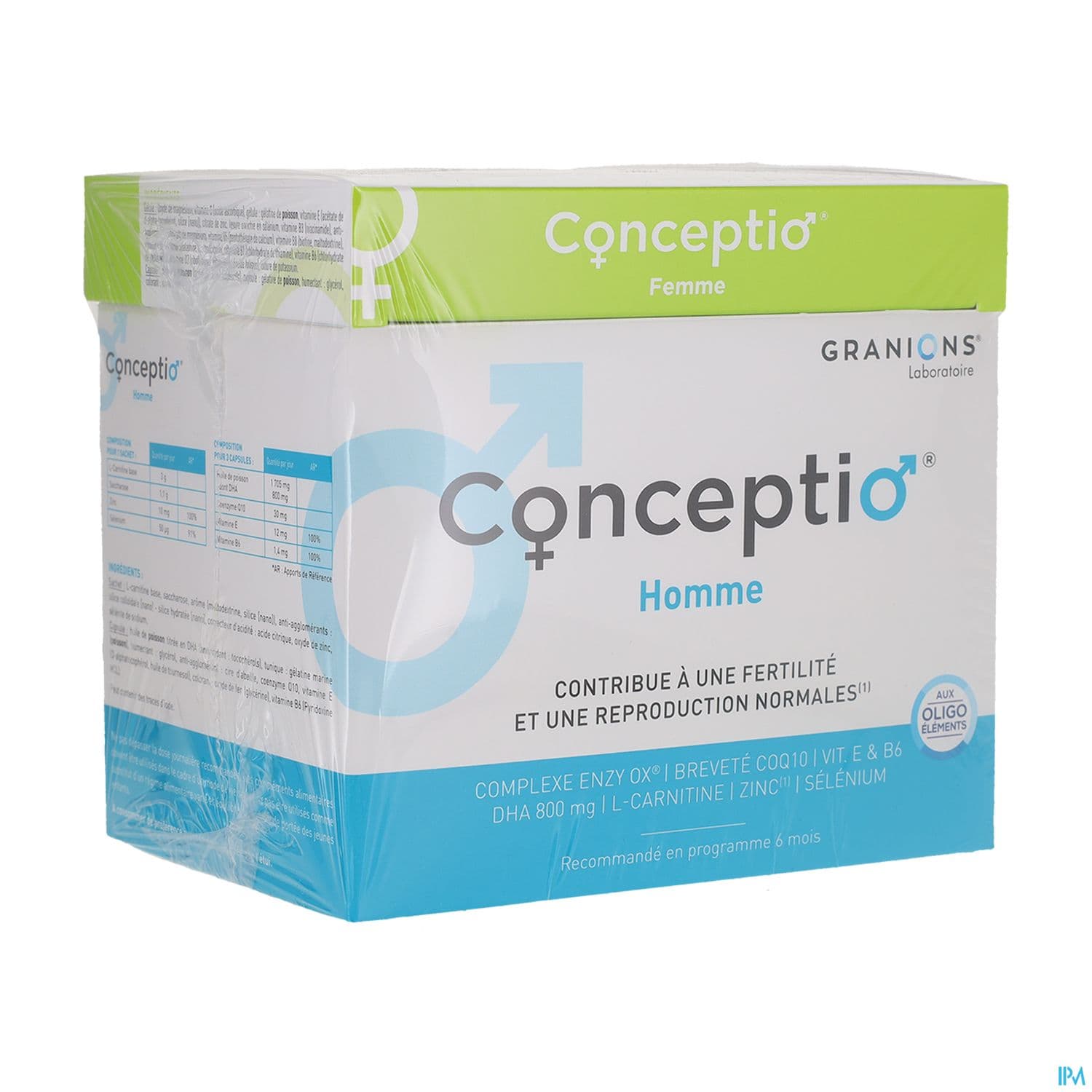 Conceptio femme 30 gélules - 30 capsules + conceptio homme 30 sachets - 90 capsules — Pharmacie SO OUEST