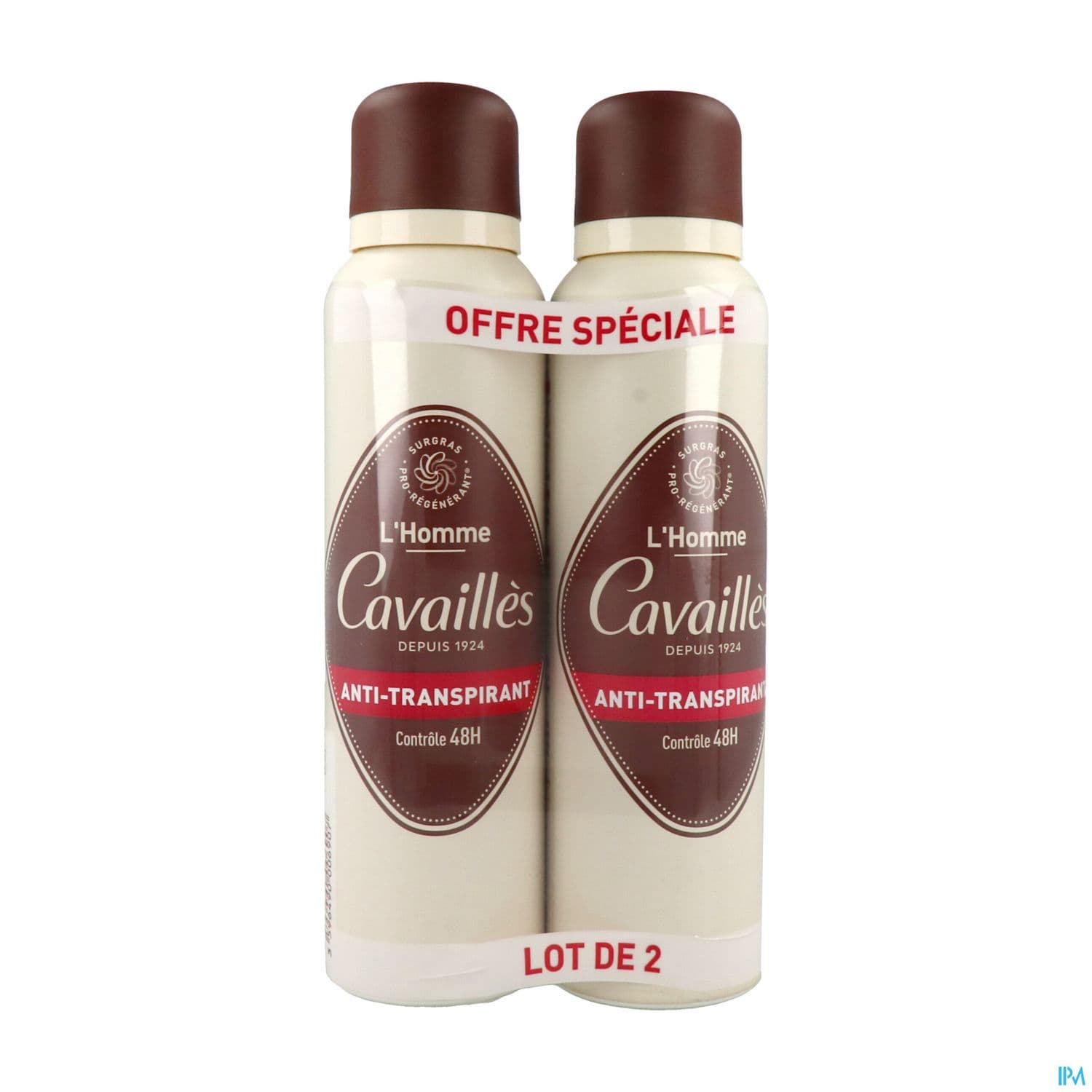 Roge Cavailles Deodorant Absorb+ 48h Homme Spray 150ml X2