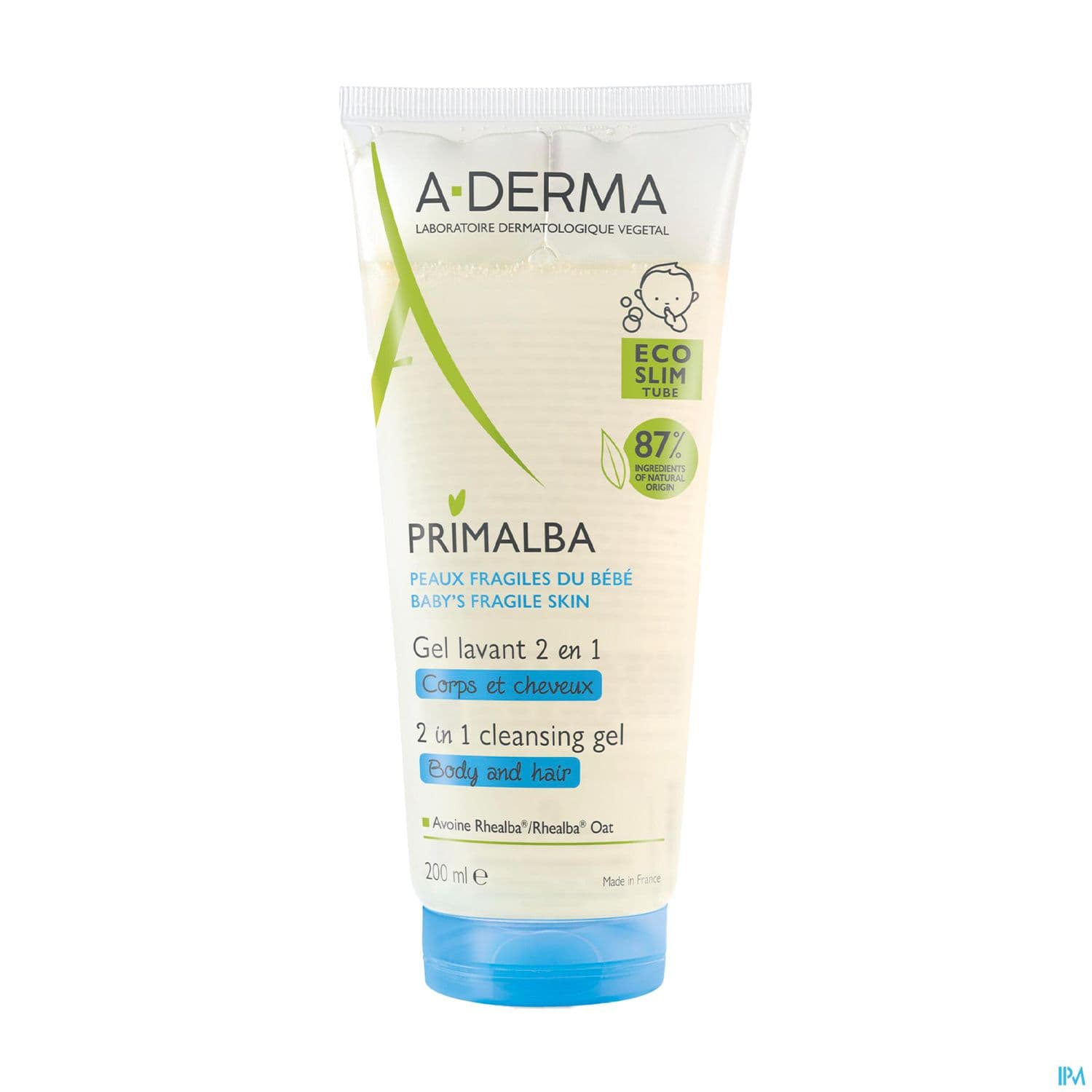 A Derma Primalba Gel Lavant 2en1 Corps Et Cheveux 200ml