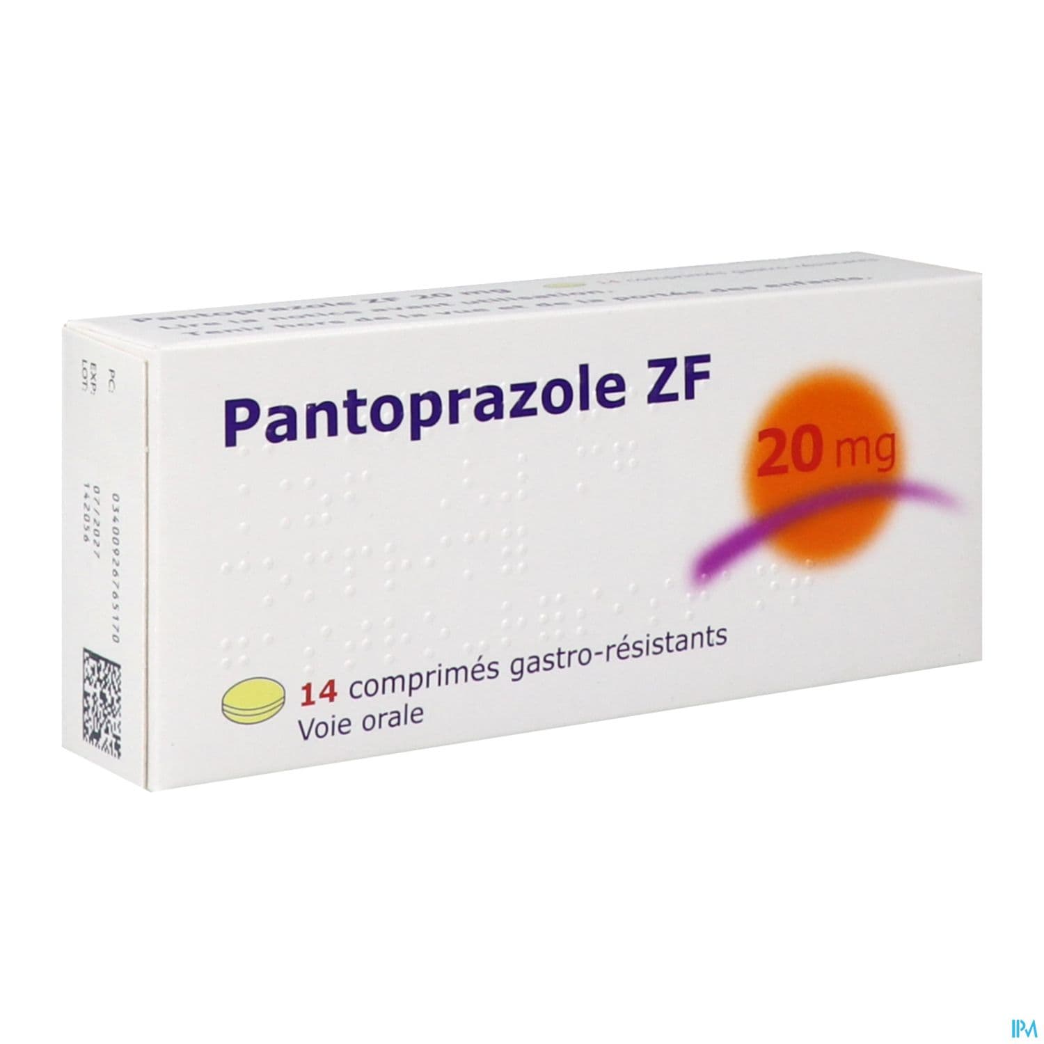 PANTOPRAZOLE 20MG ZF CPR 14 — Pharmacie Centrale de l'Est