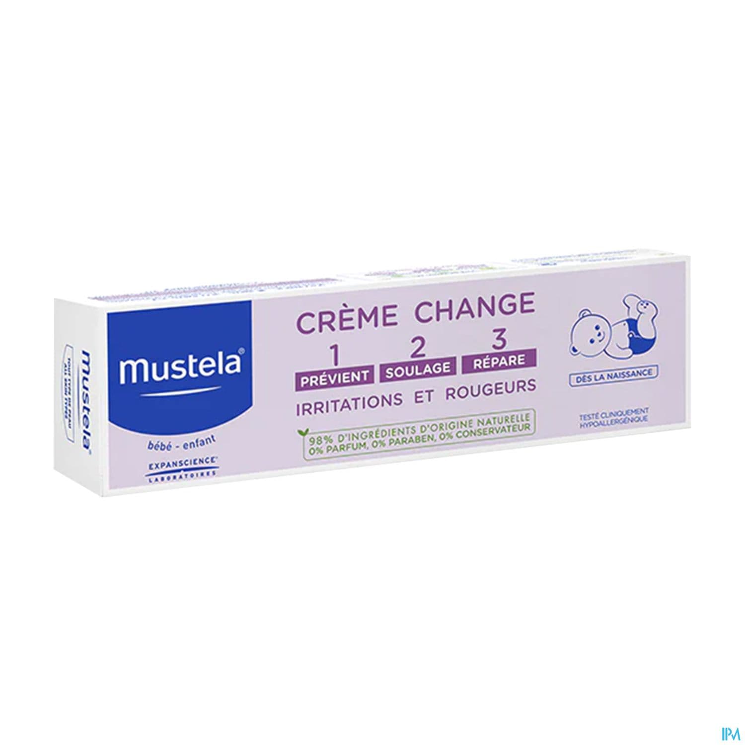 Mustela Bb Creme Change 1-2-3 100g — Pharmacie centrale de la Villette 93 Pharmacie de garde 24h/24