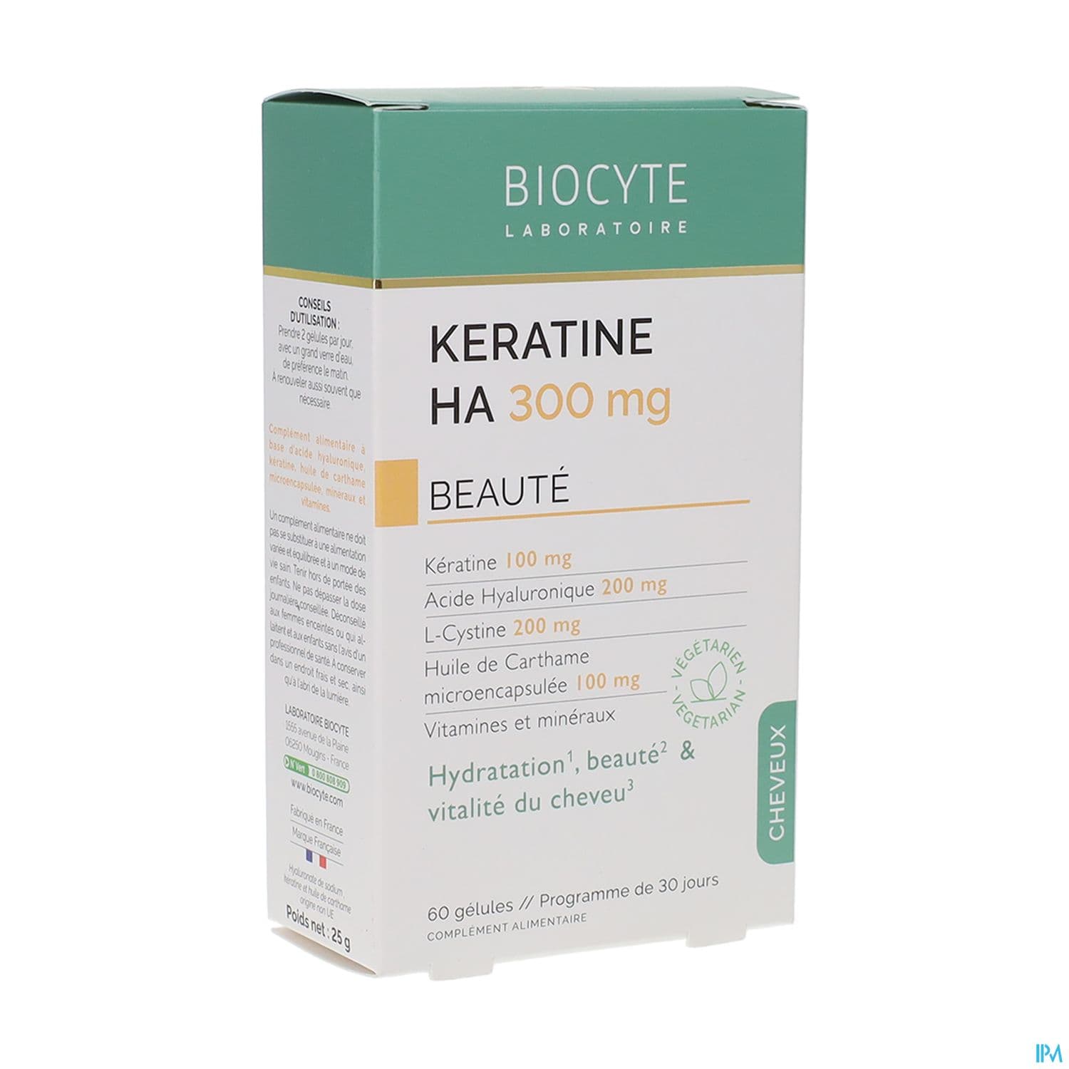 Biocyte Keratine Ha 300mg Gelule 60 —  Pharmacie Carnot