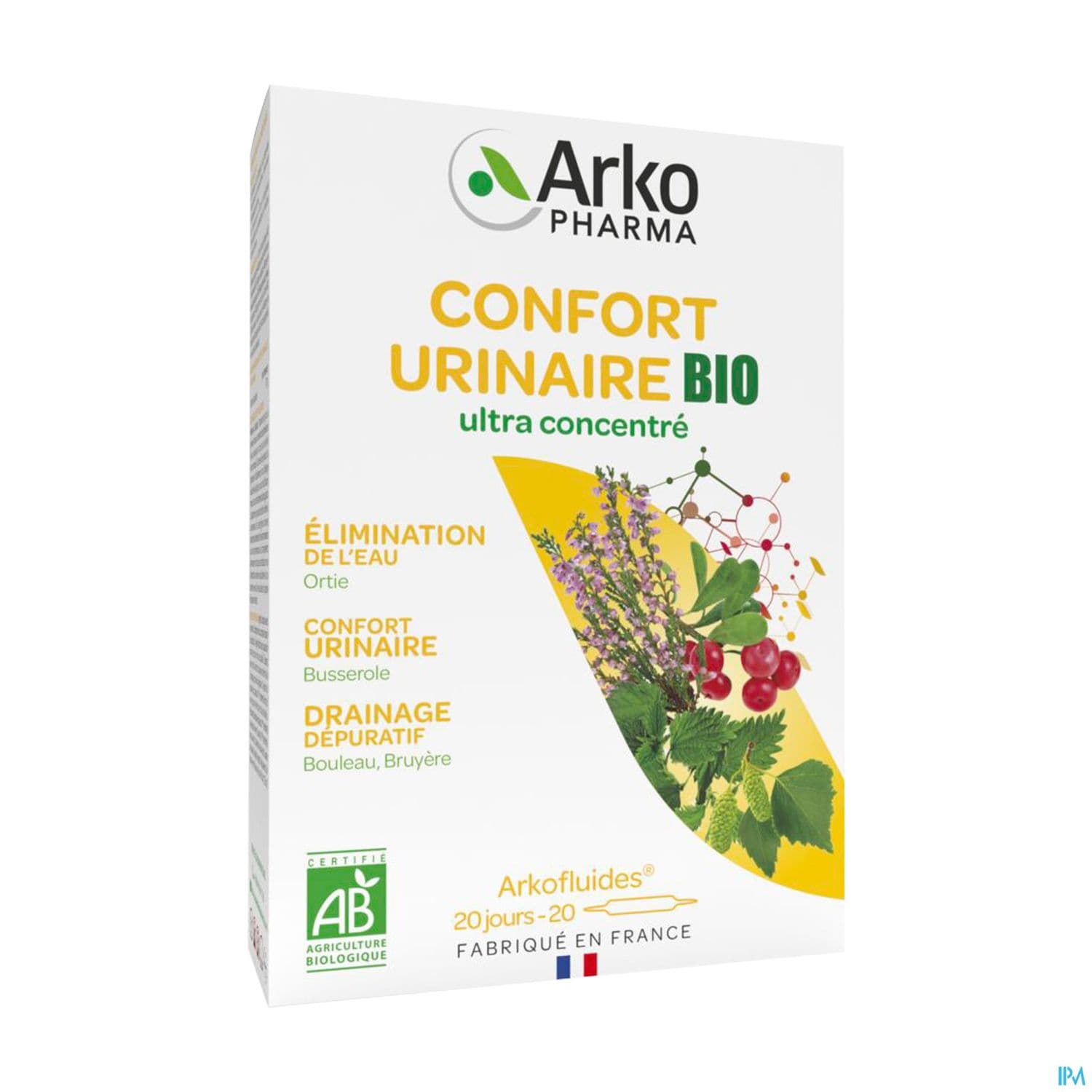 ARKOFL CONFORT URINAIRE BIO AMP 20 — Pharmacie Capucins  Pharma