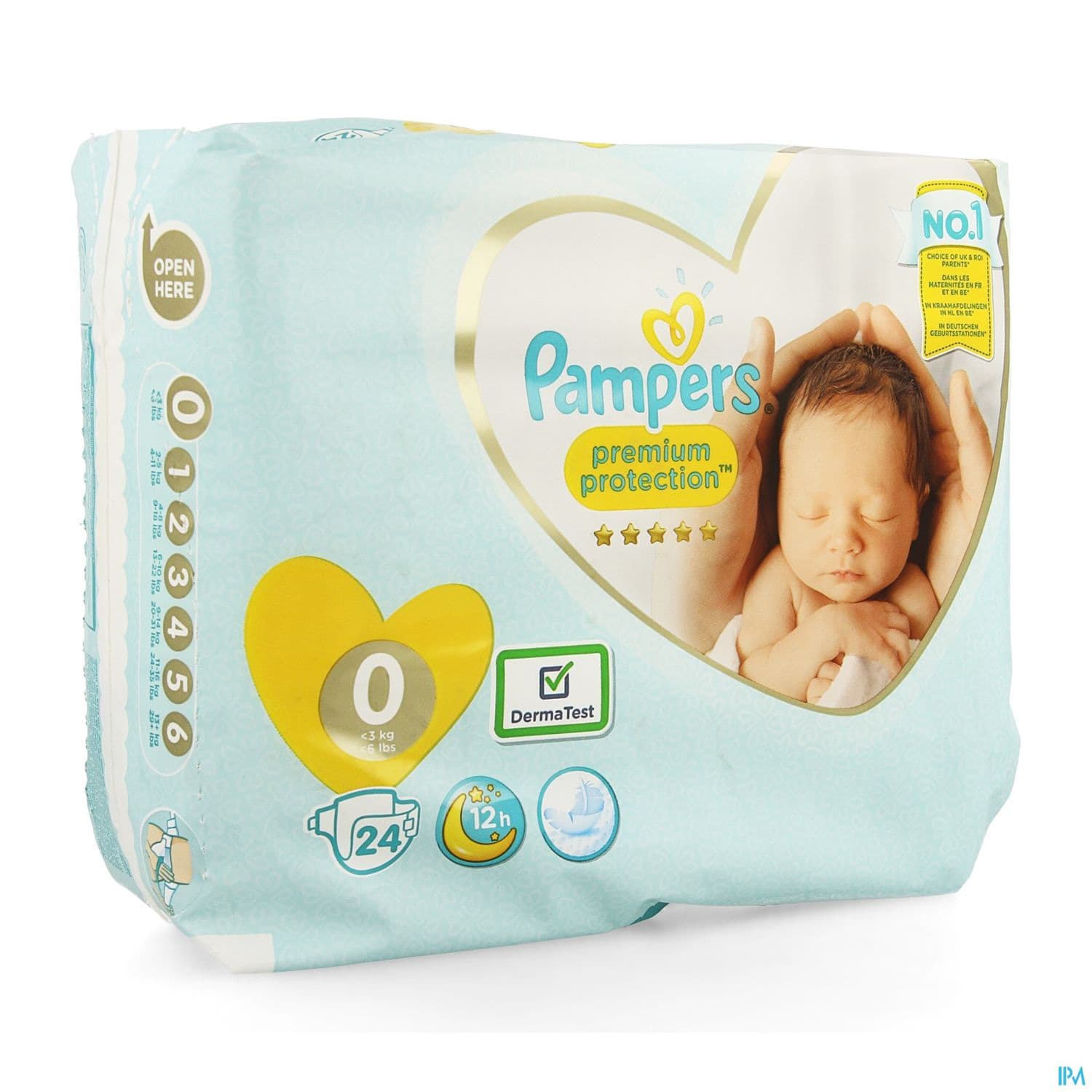 COUCH PAMPERS PREM PROT T0 -3KG 24 — Pharmacie porte de la villette