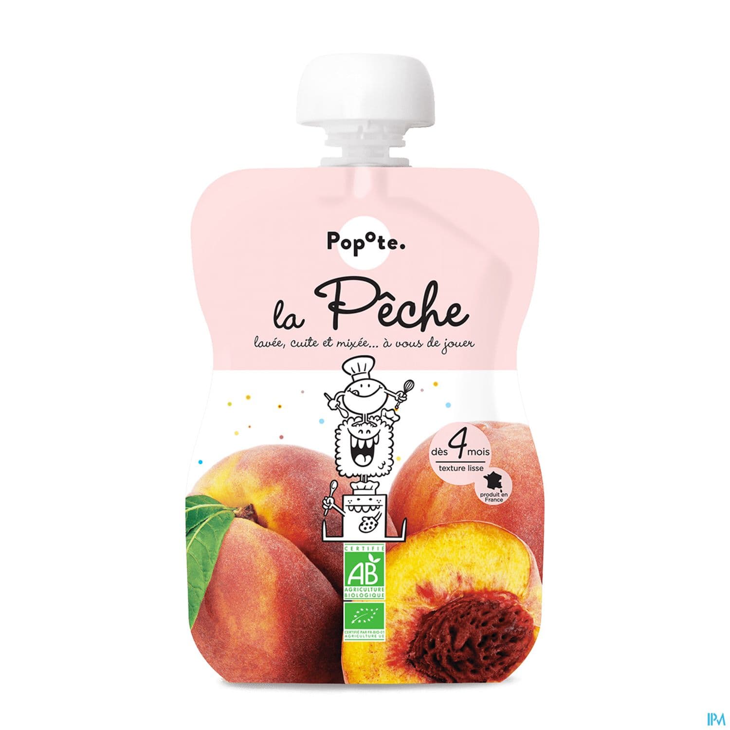 POPOTE COMPOTE PECHE 120G — Pharmacie Boulogne Print