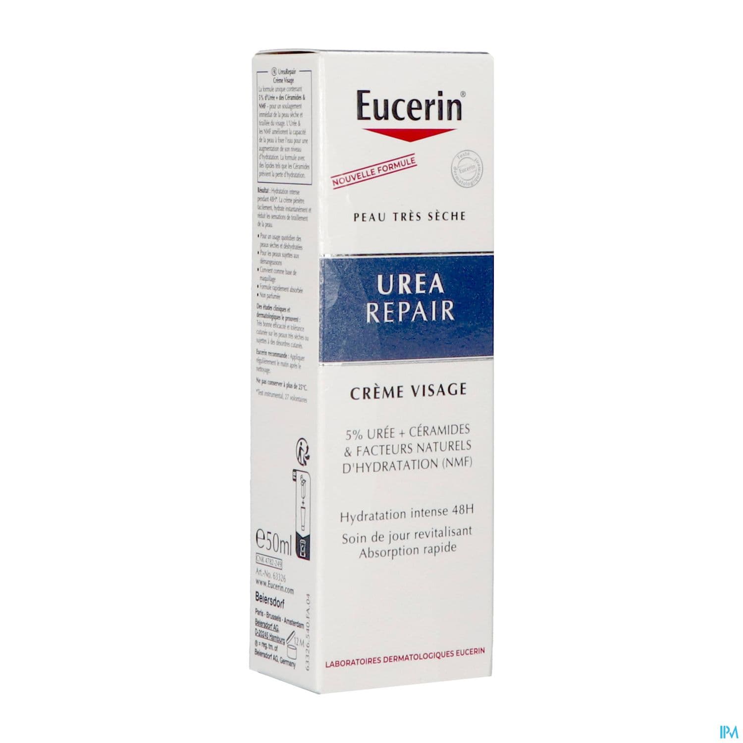 EUCERIN UREAREPAIR VISAGE 5% UREE — Pharmacie Européenne 24/24 de la place de clichy
