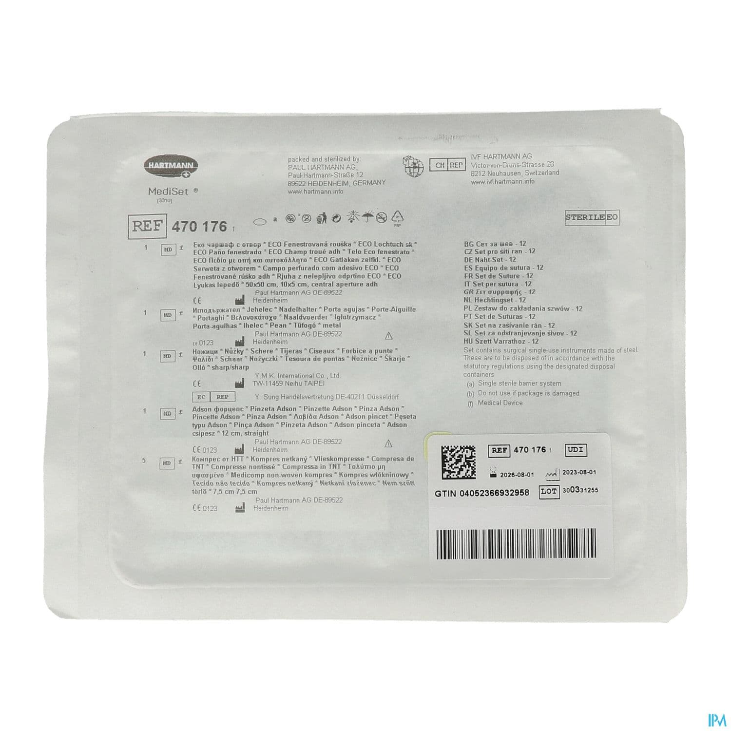 Hartmann Mediset Set De Suture N12 — Pharmacie Comedie