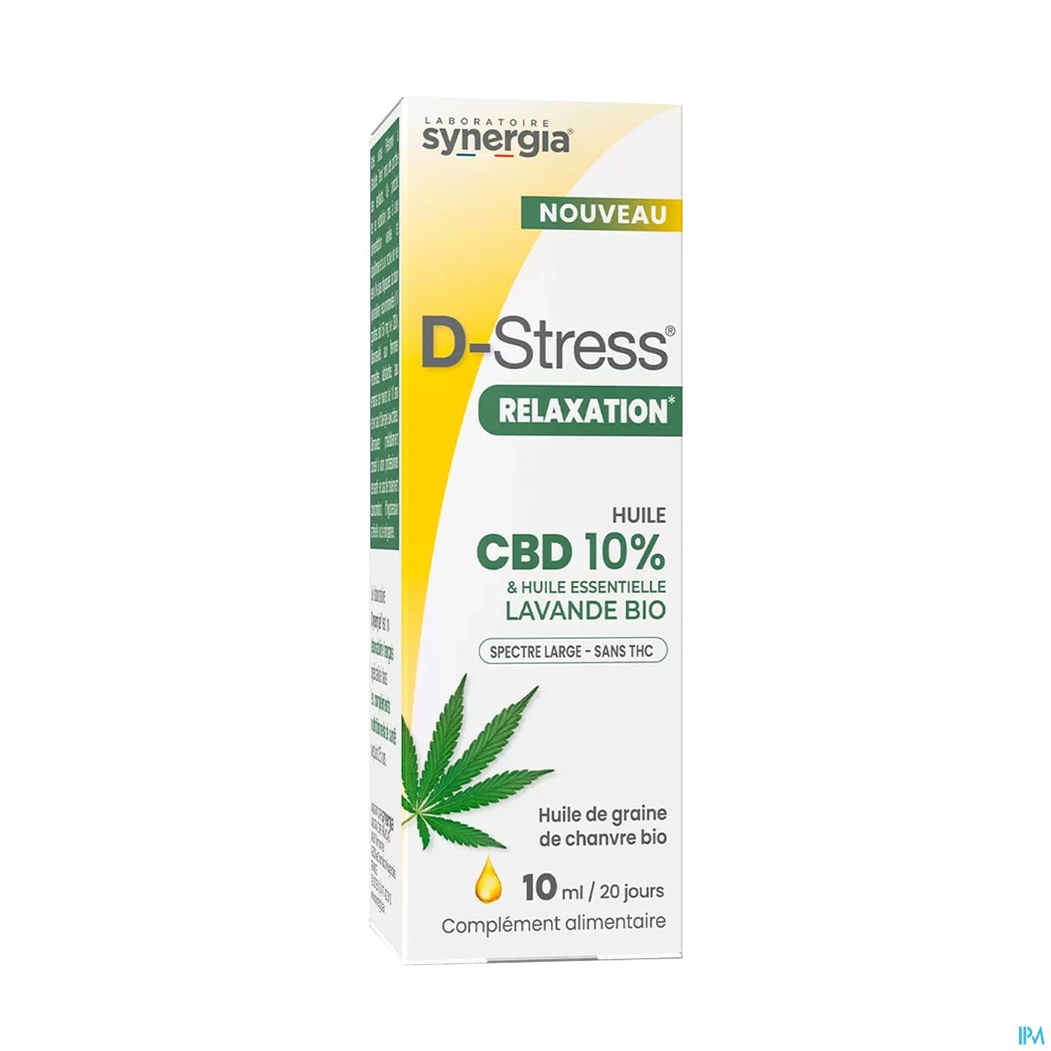 Synergia D Stress Relaxation Huile Cbd 10ml — Pharmacie Pharmavance Hauts De Suresnes