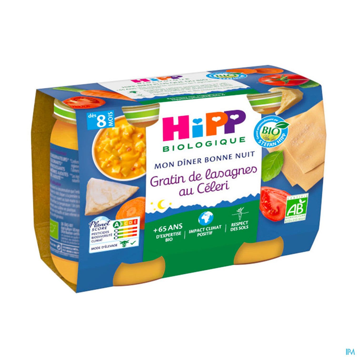 HIPP GRATIN LASAGNE CELERI 190G X2 — Pharmacie De L'Avenir Drancy