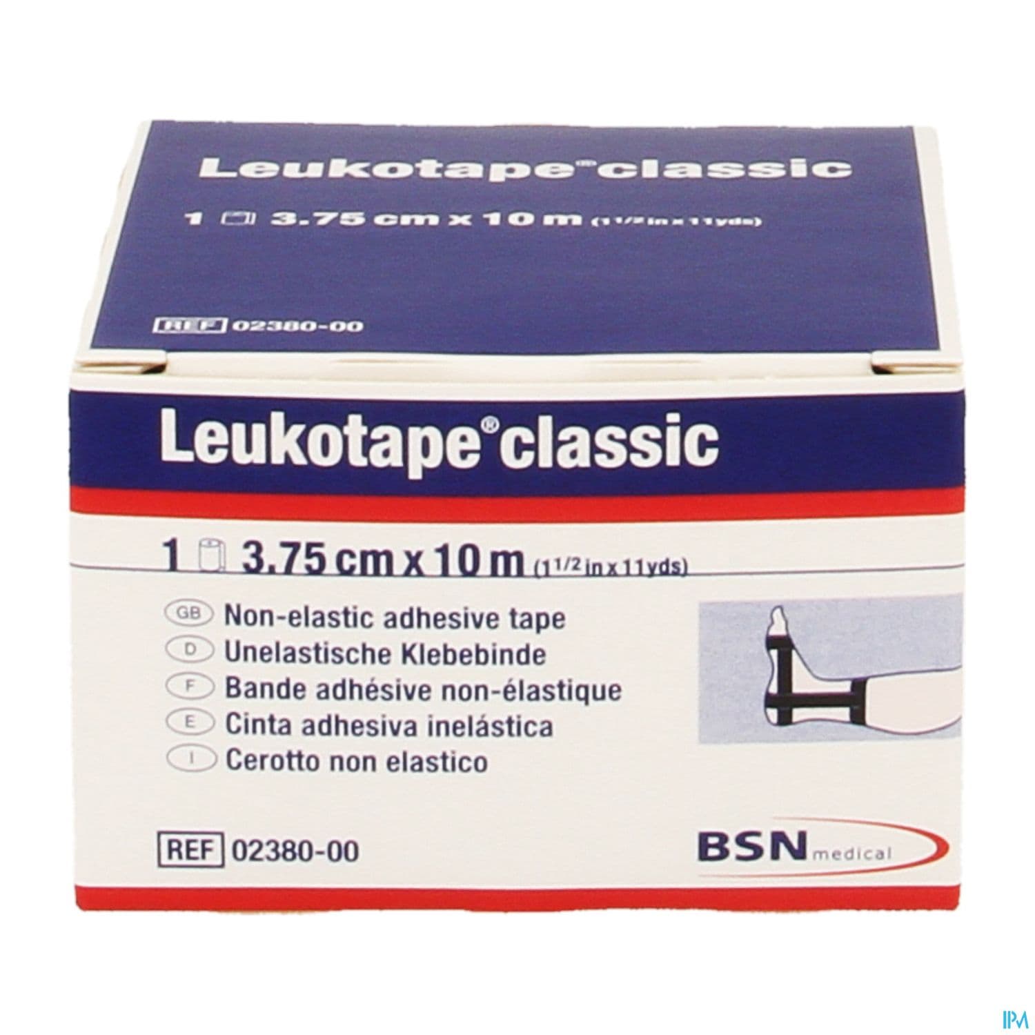 BDE LEUKOTAPE CL NOIR 10MX3,75CM — Grande Pharmacie des Halles Pharma