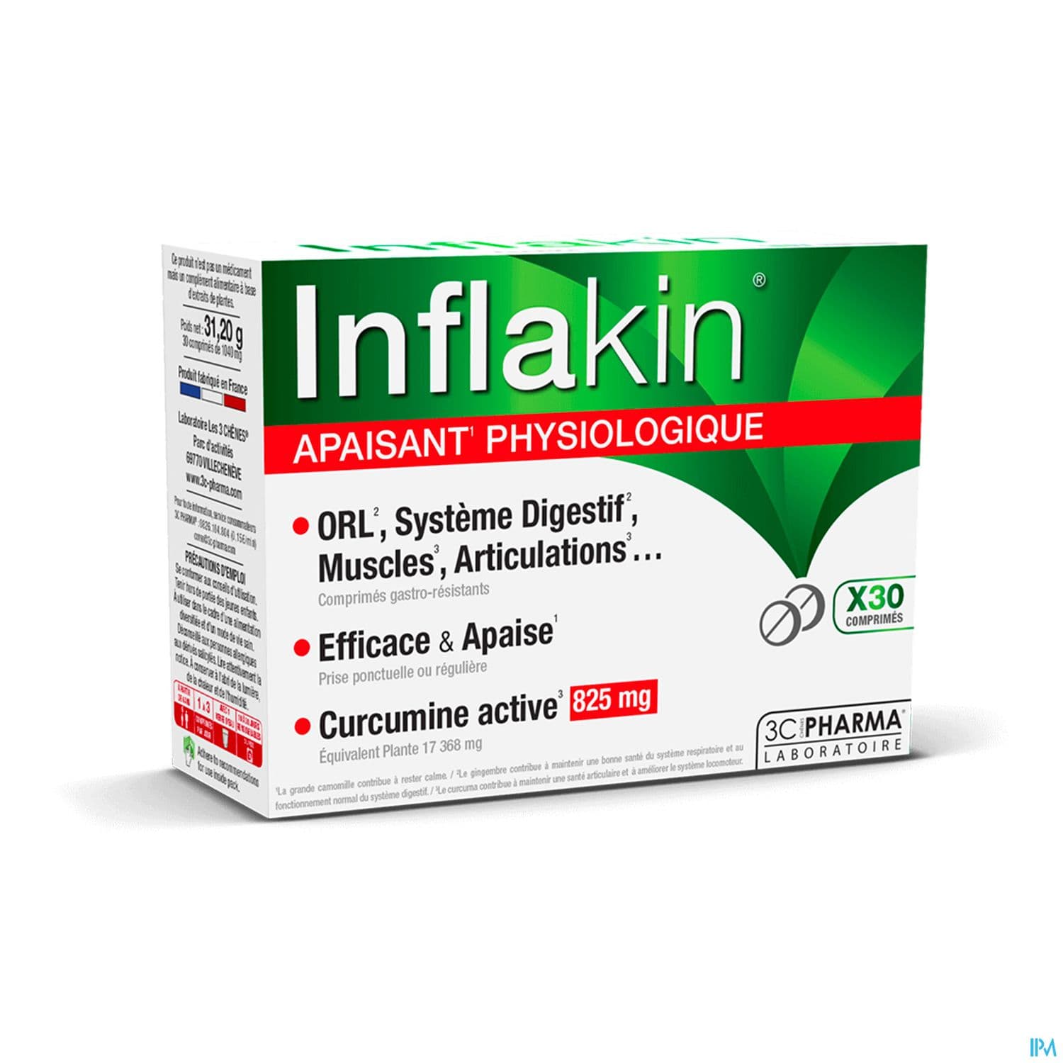 3C PHARMA INFLAKIN CPR 30 — Pharmacie Pharmagreen Boucicaut