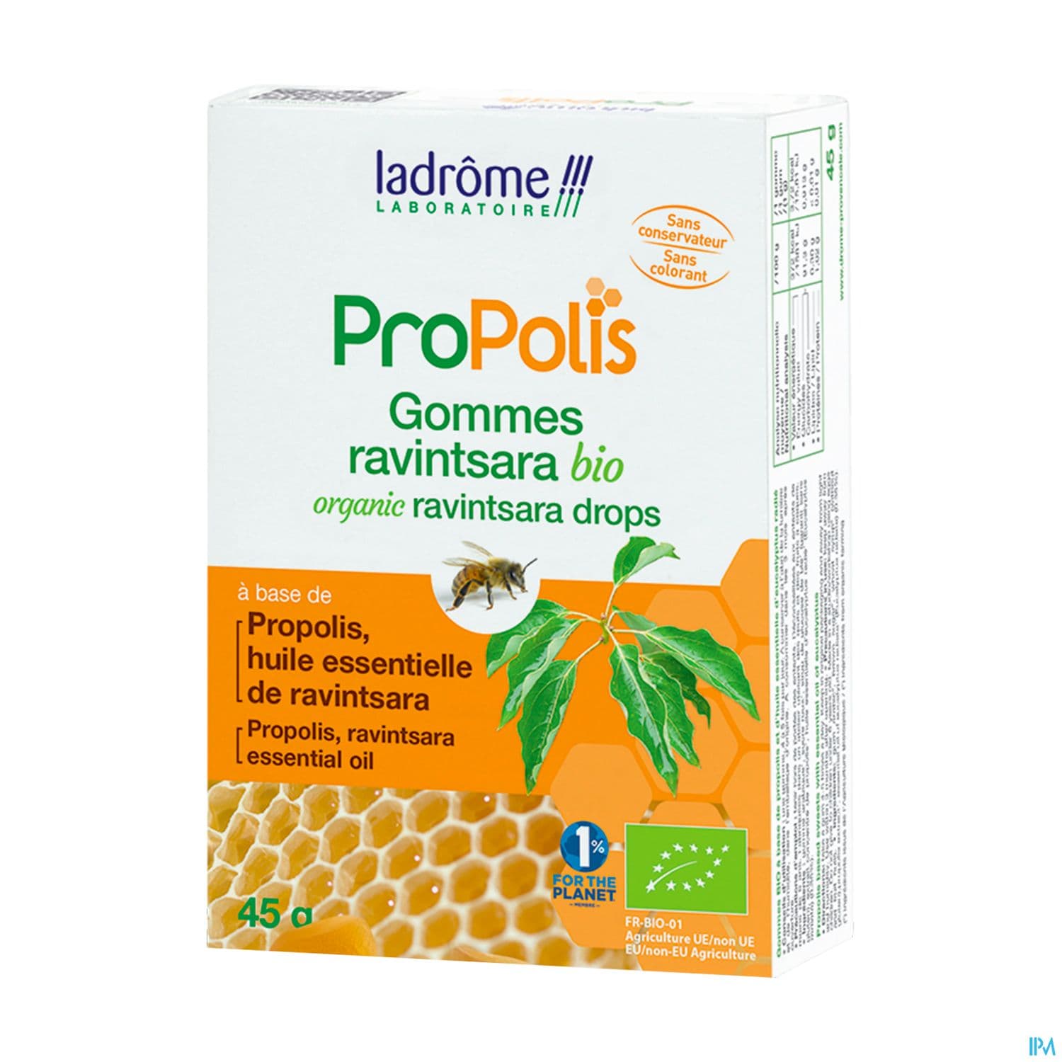 Ladrome Propolis Gommes Ravintsara Bio 45g — Pharmacie Villenave Rocade