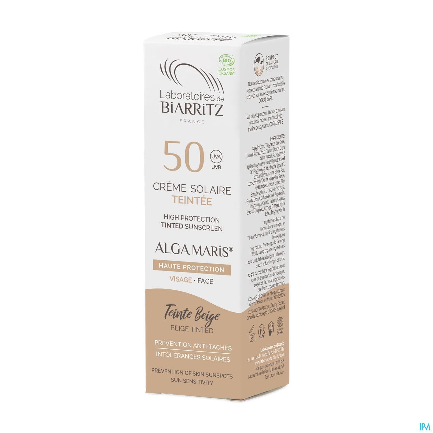LDBIARRITZ CR SOL TEINT BEIG SPF50 — Aprium Pharmacie des Colonnes - M'Sika
