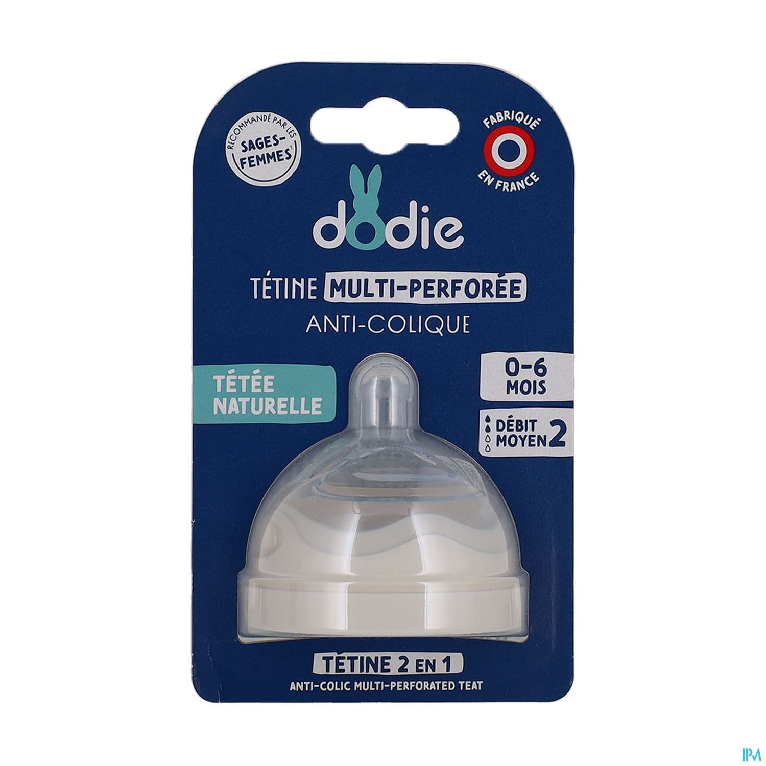 Dodie Teat Ring Tetine Silicone Multi Perforee Anticolique Debit 2 Moyen 0/6mois