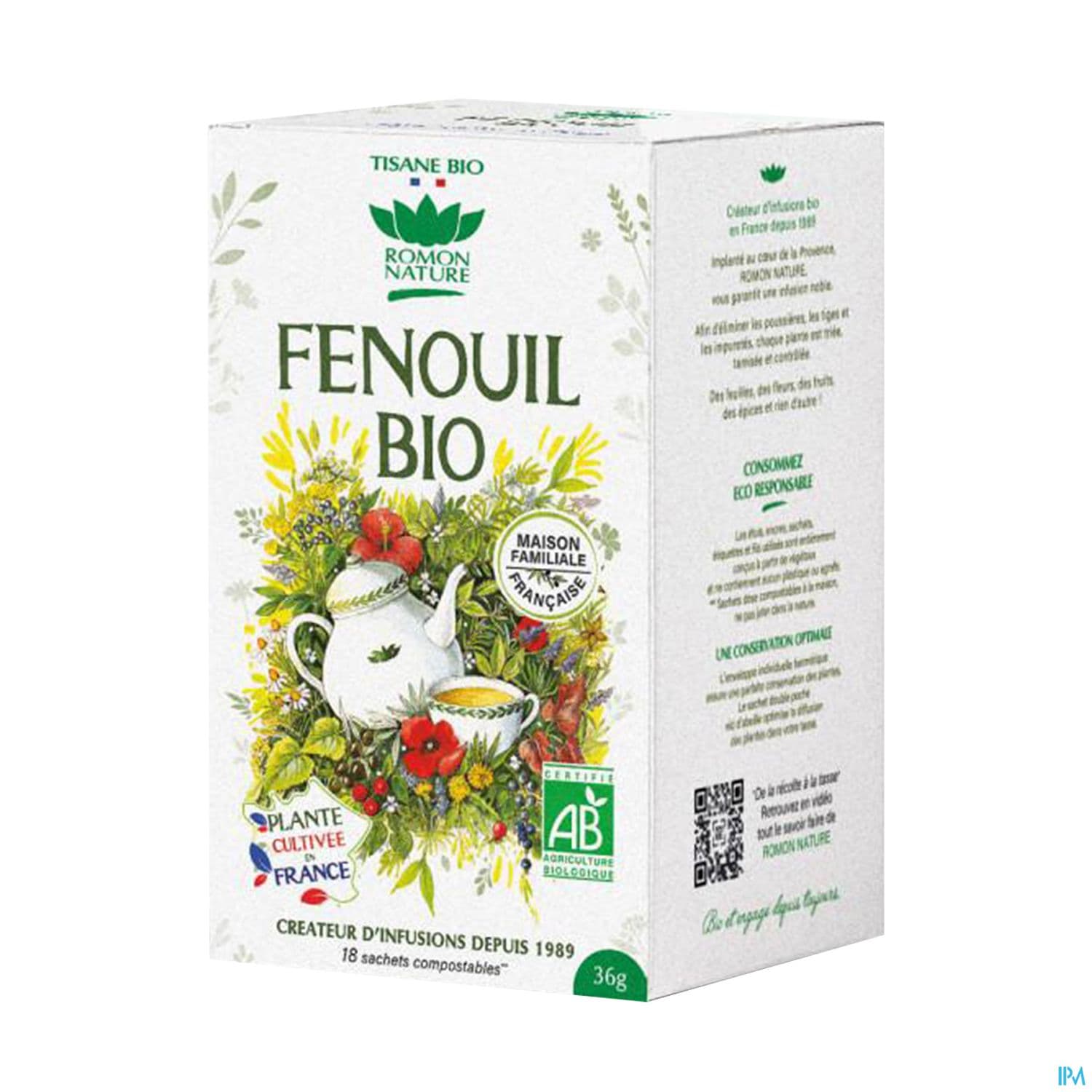 Romon Nature Simples Plantes Cultivees En France Fenouil Bio France Infusette 0g8 18 — Pharmacie SO OUEST