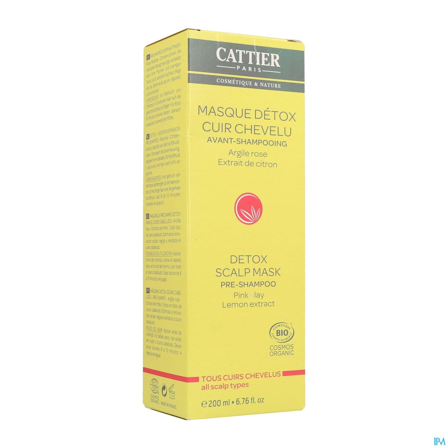 CATTIER MASQ CAPIL DETOX 200ML — Pharmacie Manin