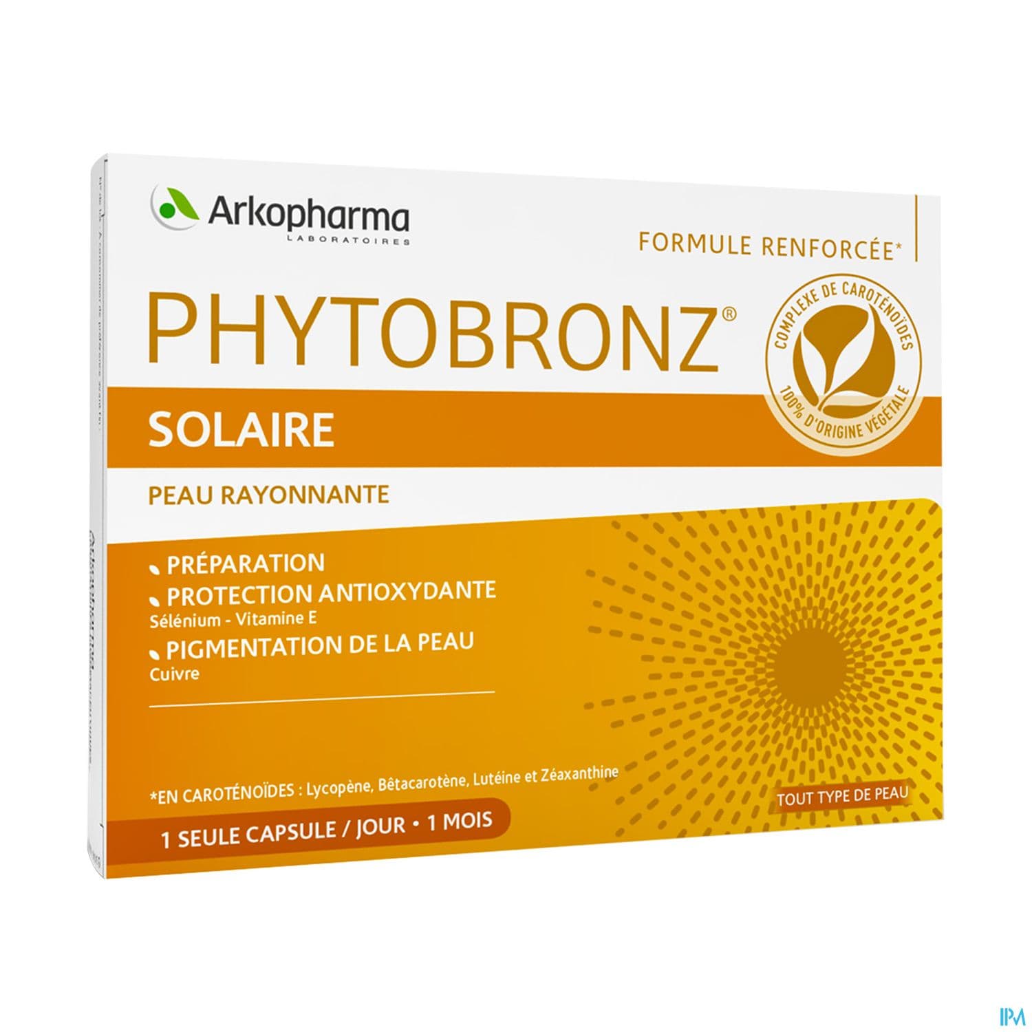 Arkopharma Phytobronz Solaire Capsule 30 — Pharmacie des Rives du Cher