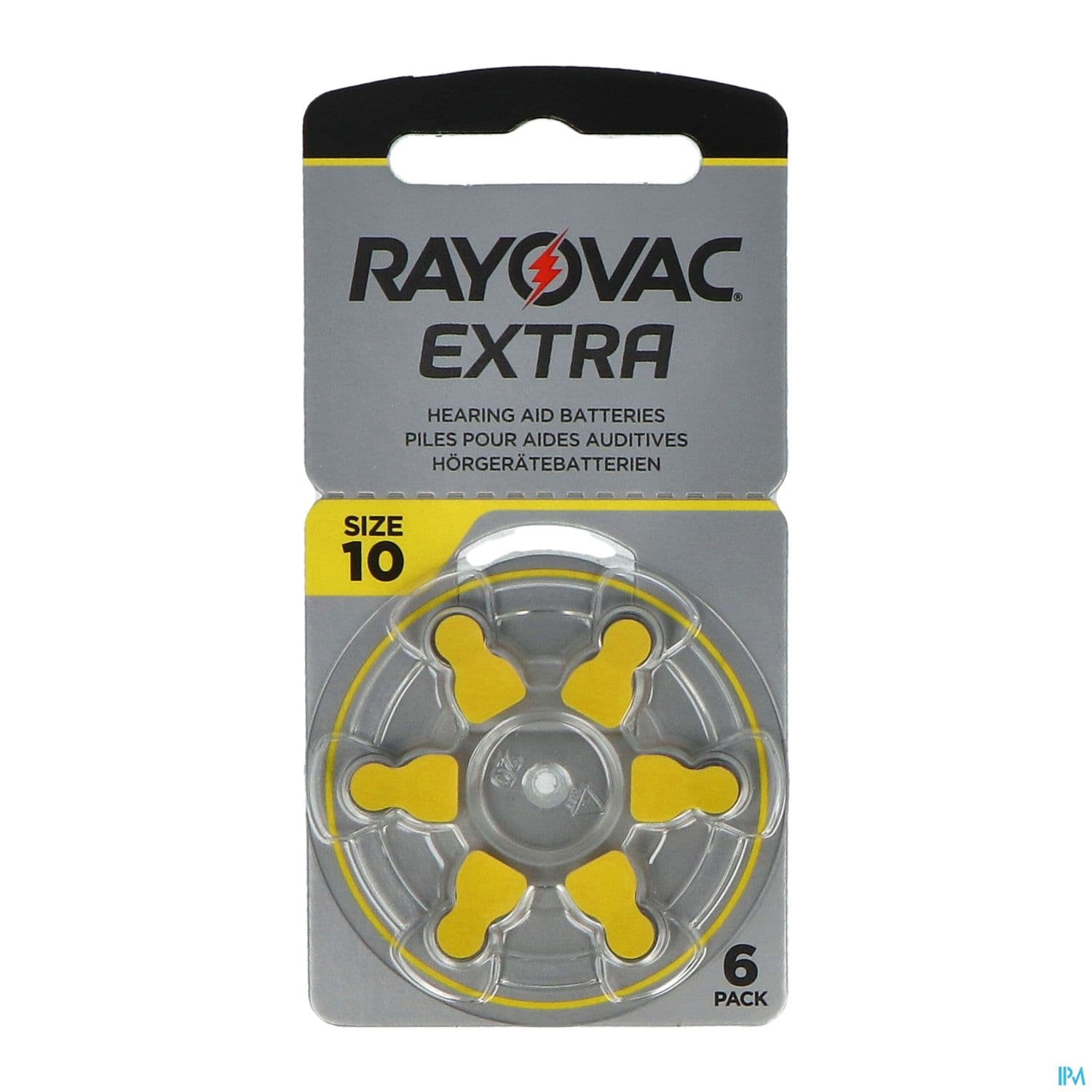 Rayovac Pile Auditive Jaune 10 1v45 X6 — Pharmacie Pharmagreen Boucicaut