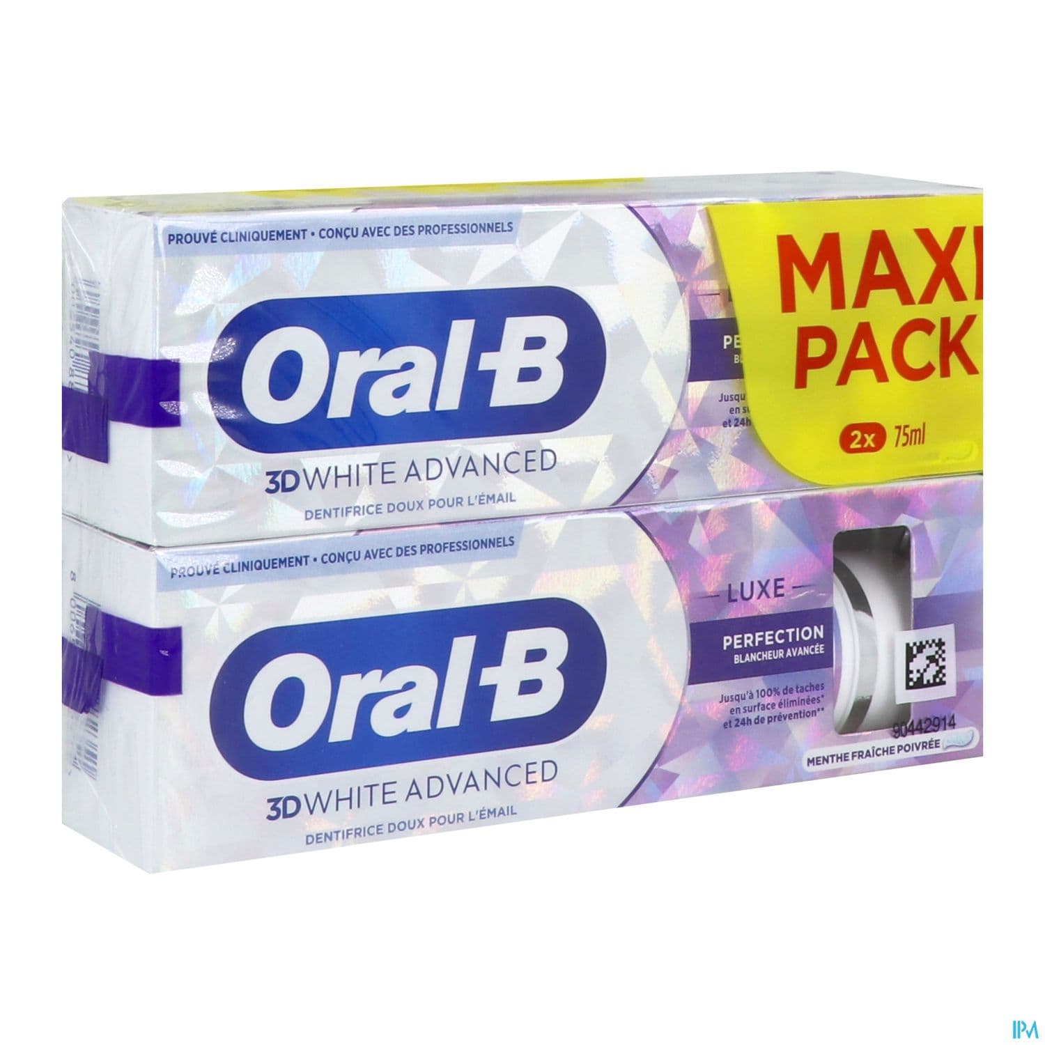 ORAL-B DENT 3D WHIT ADVAN PERF2X75 — Pharmacie Cannes Riviera