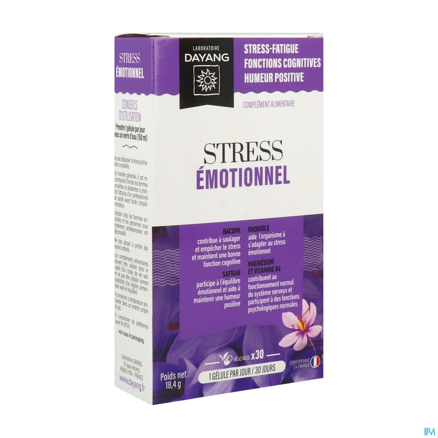 DAYANG STRESS EMOTIONNEL GELUL 30 — Pharmacie QLF - BREST