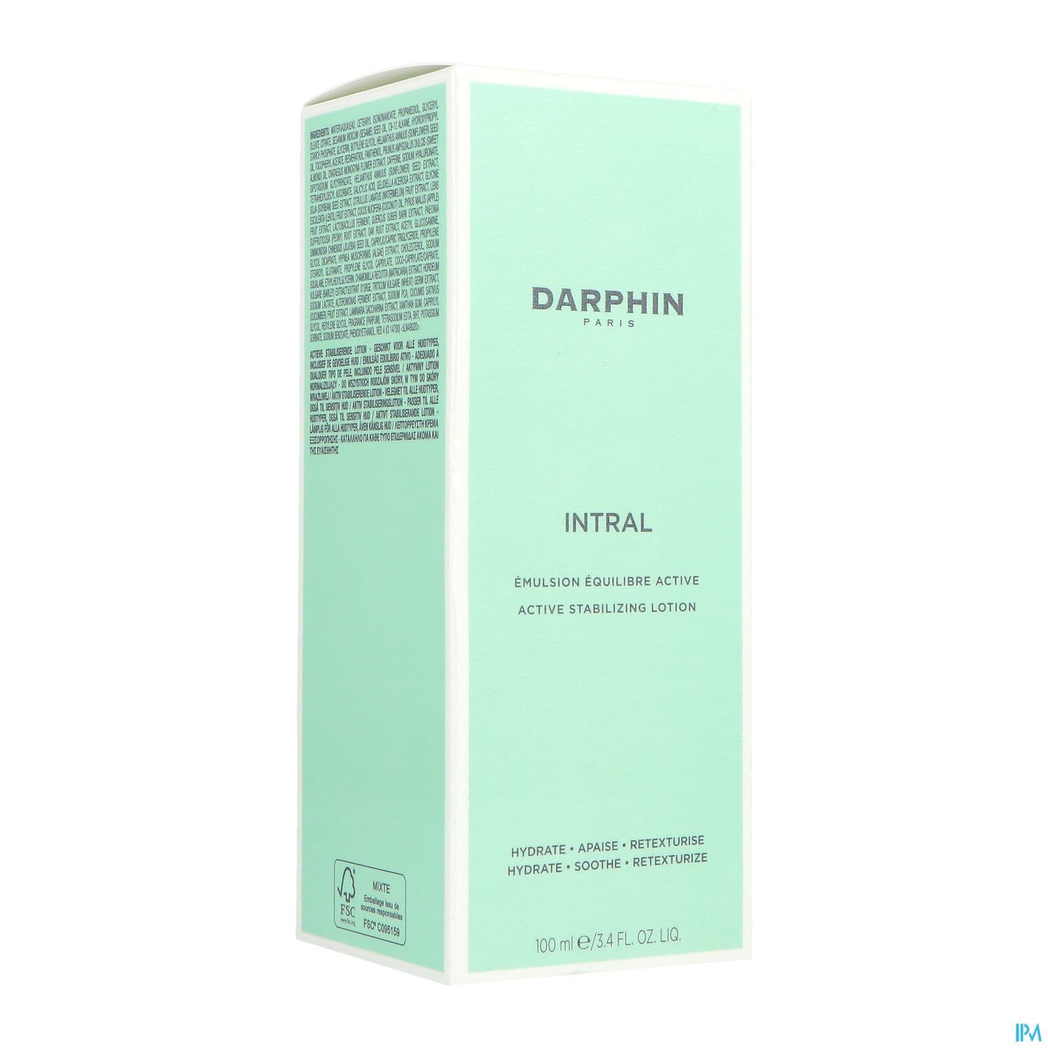 Darphin Intral Emulsion Equilibre Active 100ml — Pharmacie Du Chatelet - Orleans