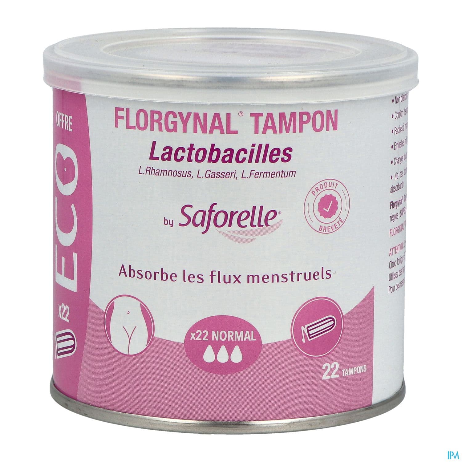 Florgynal Tampon Eco Normal Boite De 22 Tampon Sans Applicateur