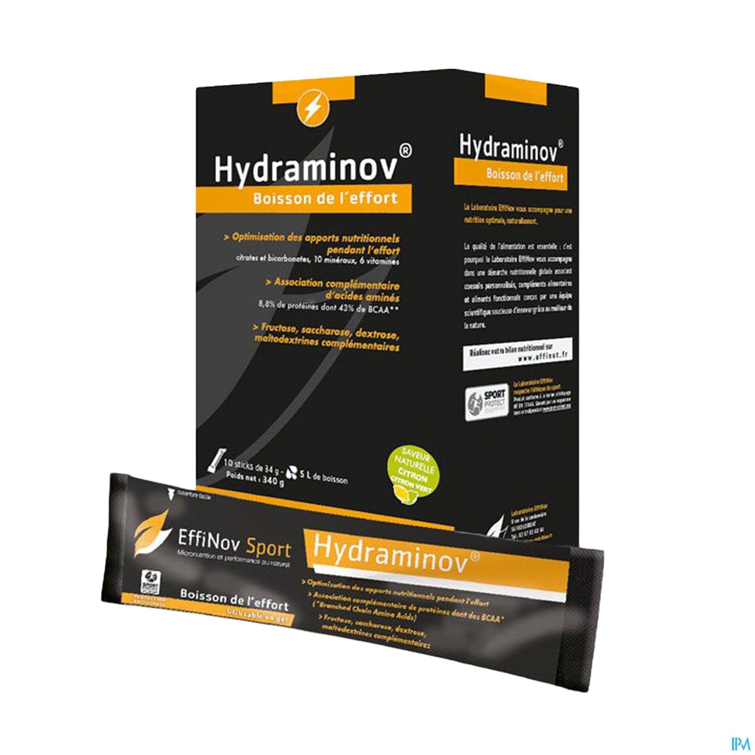 Effinov Hydraminov Boisson Effort Citron Vert Stick 10 — Pharmacie du Grand Vitrolles