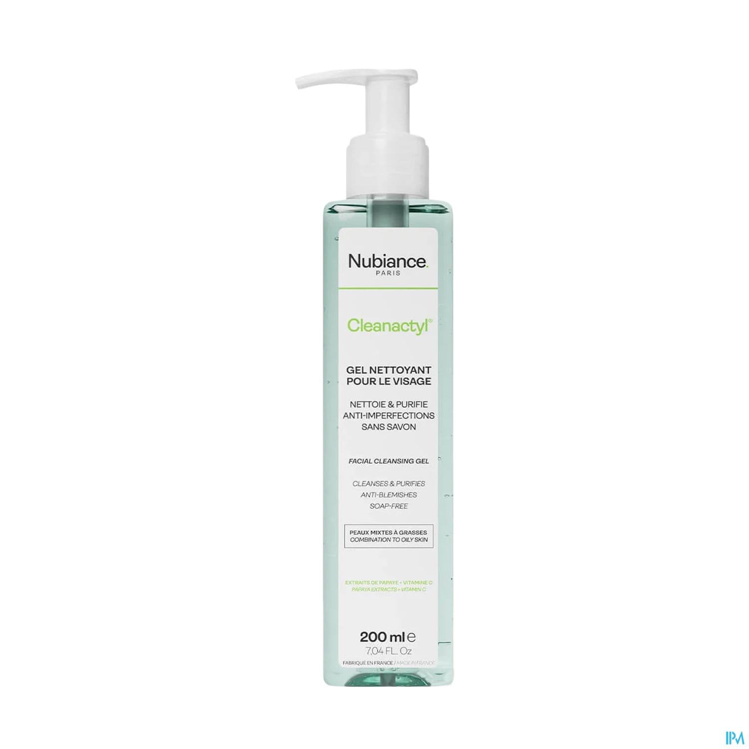 NUBIANCE CLEANACTYL GEL NETT 200ML — Pharmacie Centrale Boulogne by Nexum