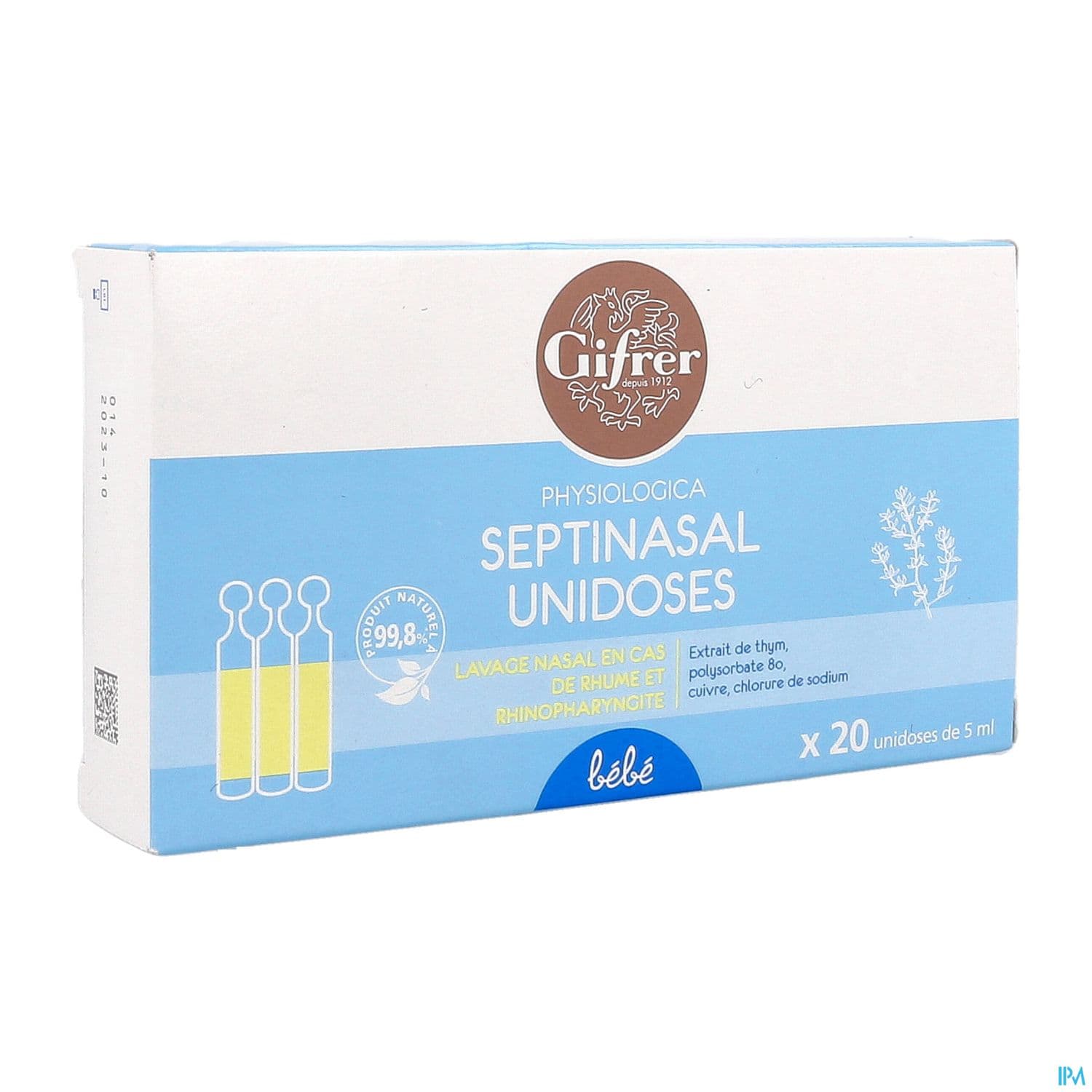 Gifrer Septinasal Bebe Unidoses 5ml X20